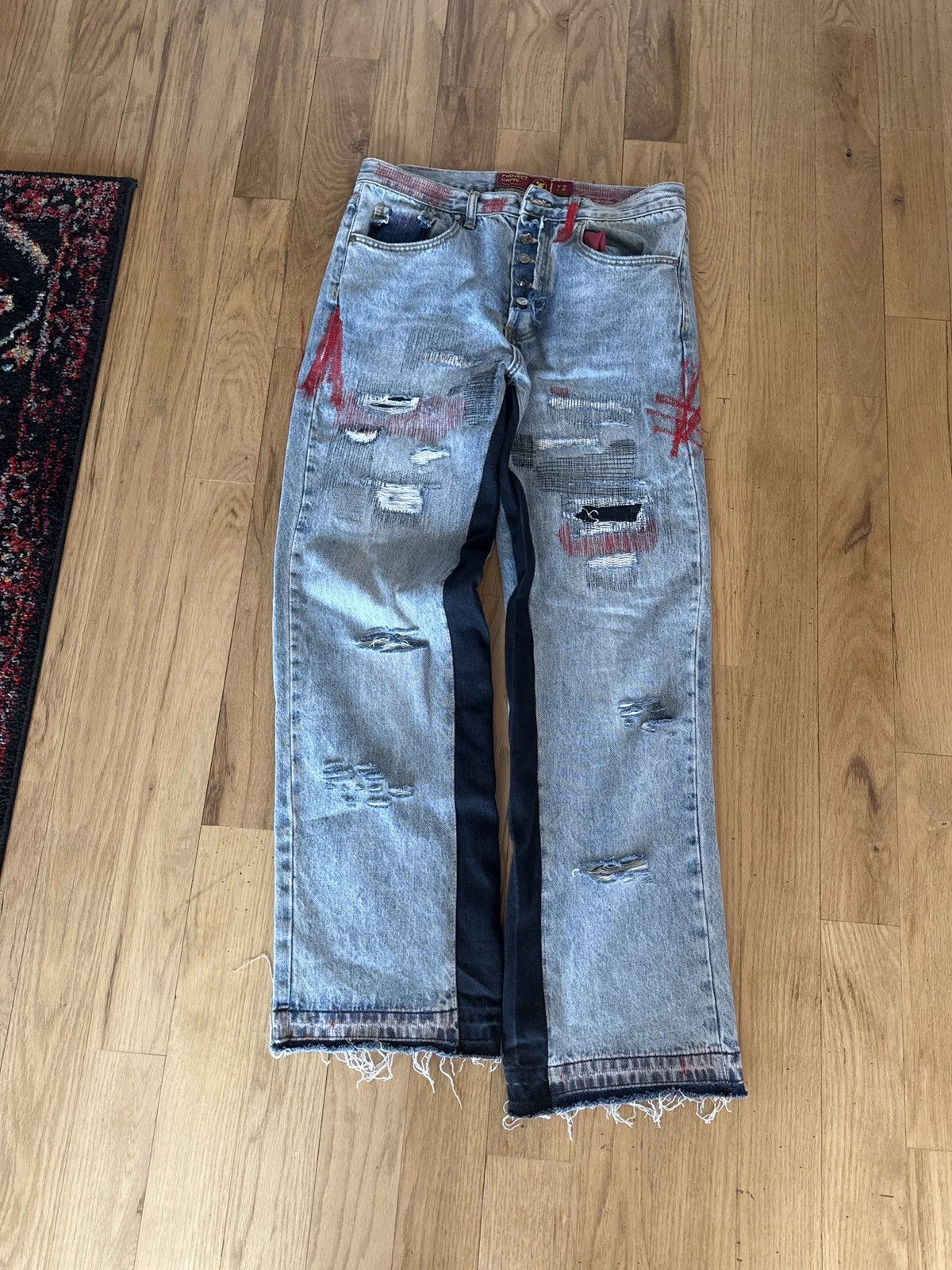 Other Project capri red rum denim Size US 32 / EU 48 - 4 Thumbnail