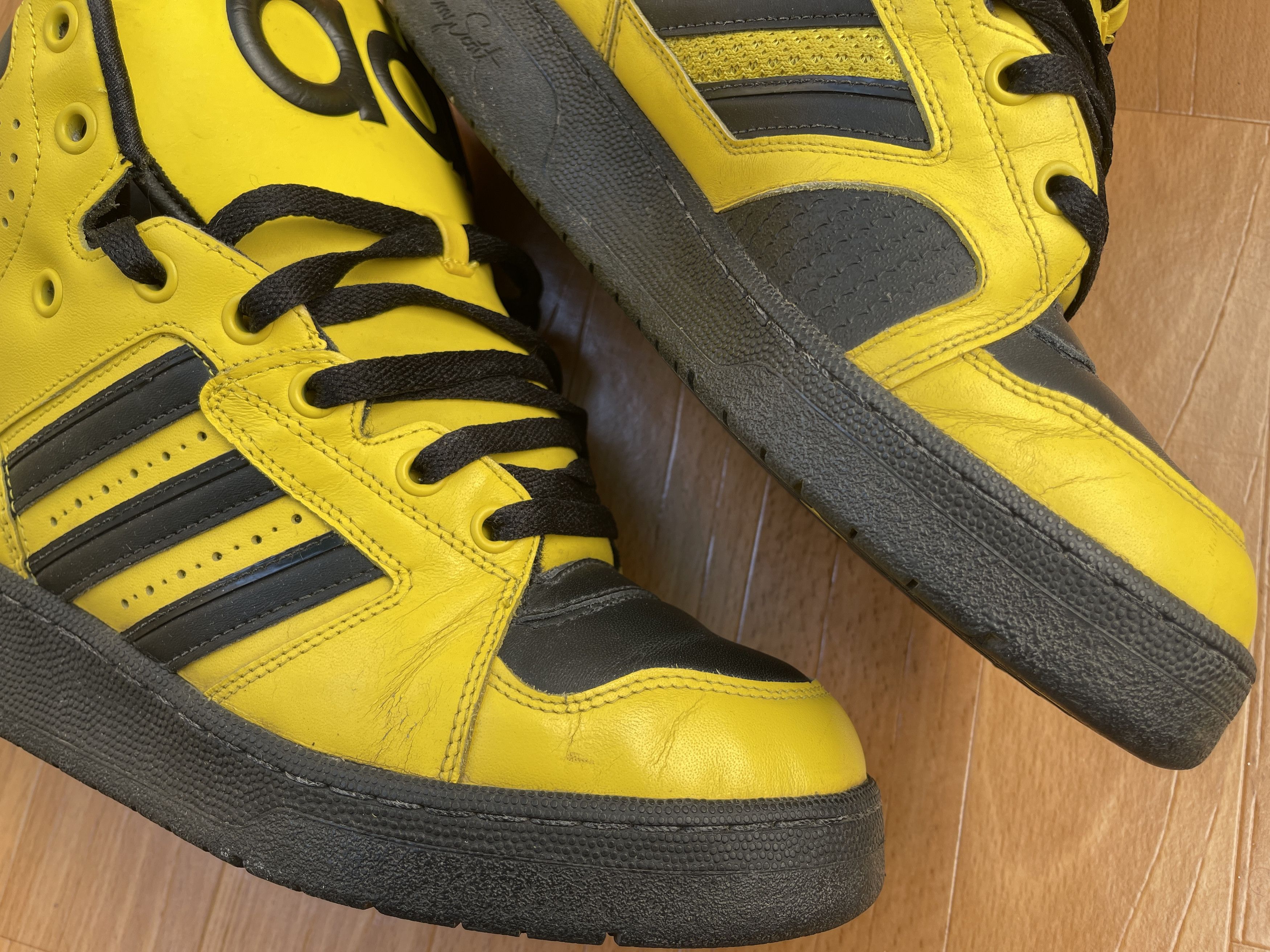 Adidas × Jeremy Scott Adidas sneakers Jeremy Scott Instinct Top shoes ObyO V24530 Size US 10 / EU 43 - 16 Thumbnail