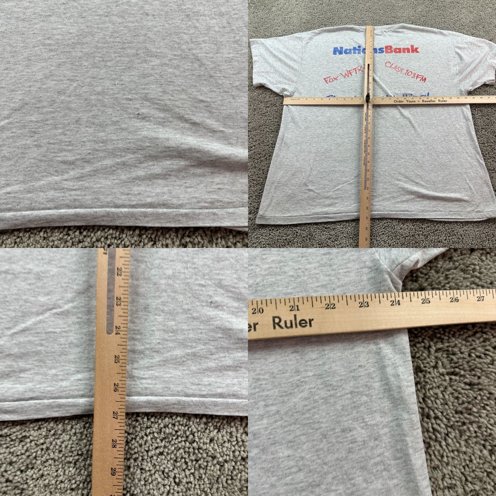 Hanes VINTAGE Hanes T-Shirt Mens XL Gray 90s March Of Dimes Graphic Print Crew Neck Short Sleeve Logo 1990s Mens Size US XL / EU 56 / 4 - 8 Thumbnail