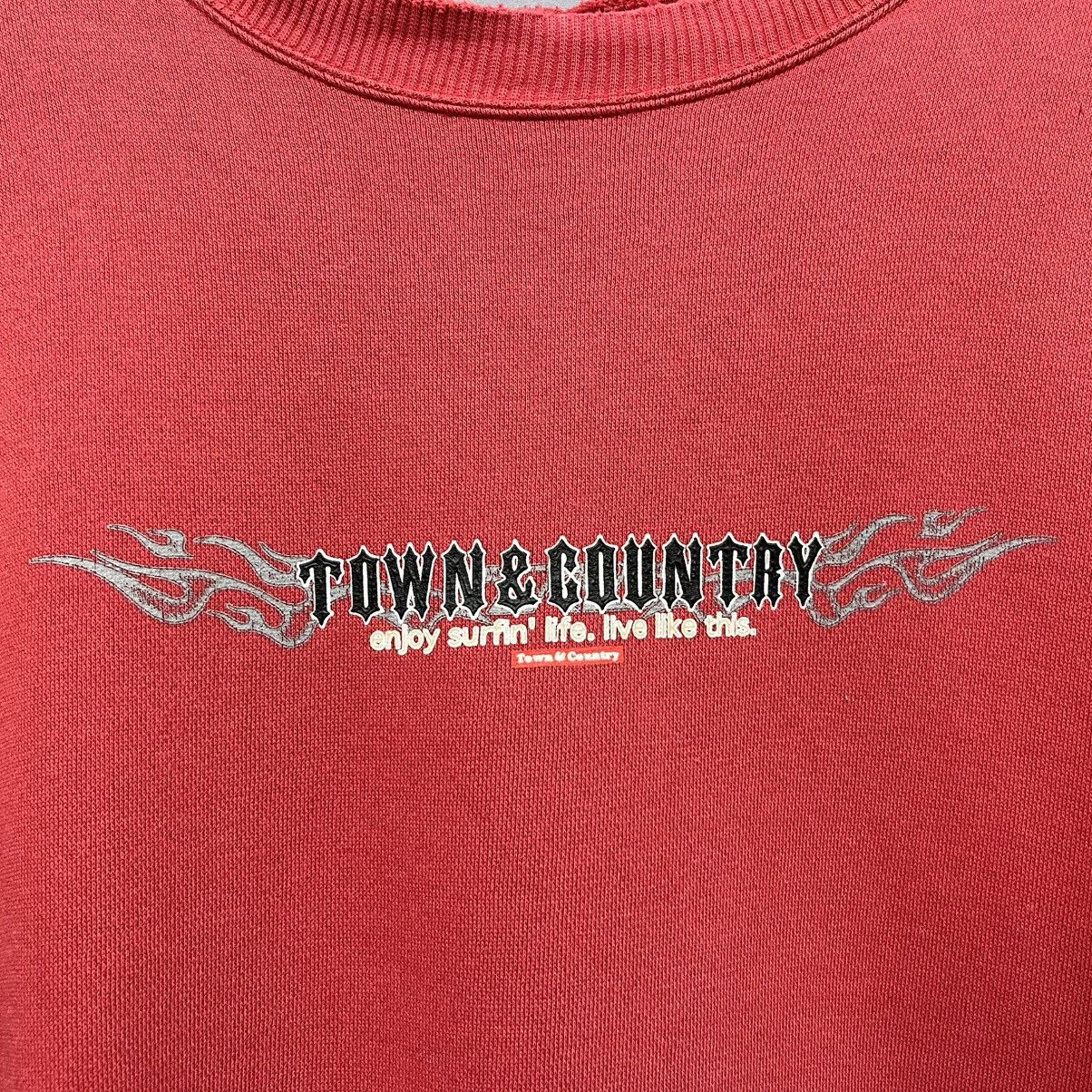 Other Town & Country Surf Flames Crewneck Sweatshirt Size US XL / EU 56 / 4 - 5 Thumbnail