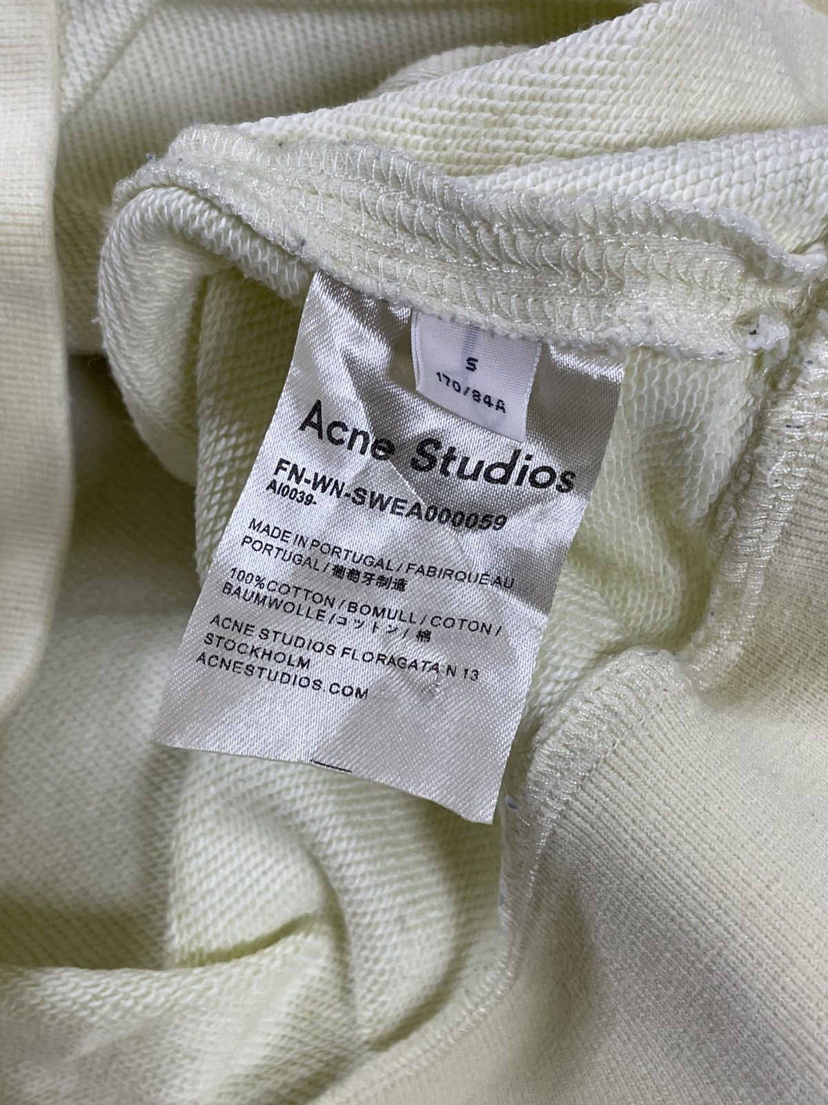 Acne Studios ACNE STUDIOS GRANT LEVY LUCERO STITCHED PATCHES SWEATSHIRT Size S / US 4 / IT 40 - 7 Thumbnail