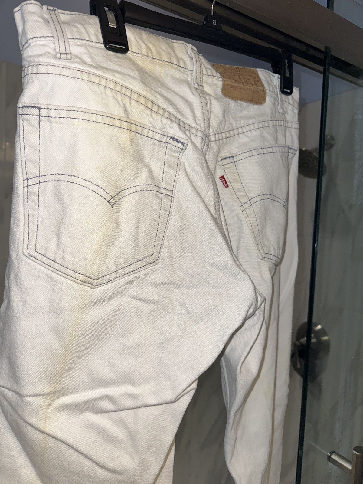 Levi's Levi’s white denim pants 32x34 Size US 32 / EU 48 - 2 Thumbnail