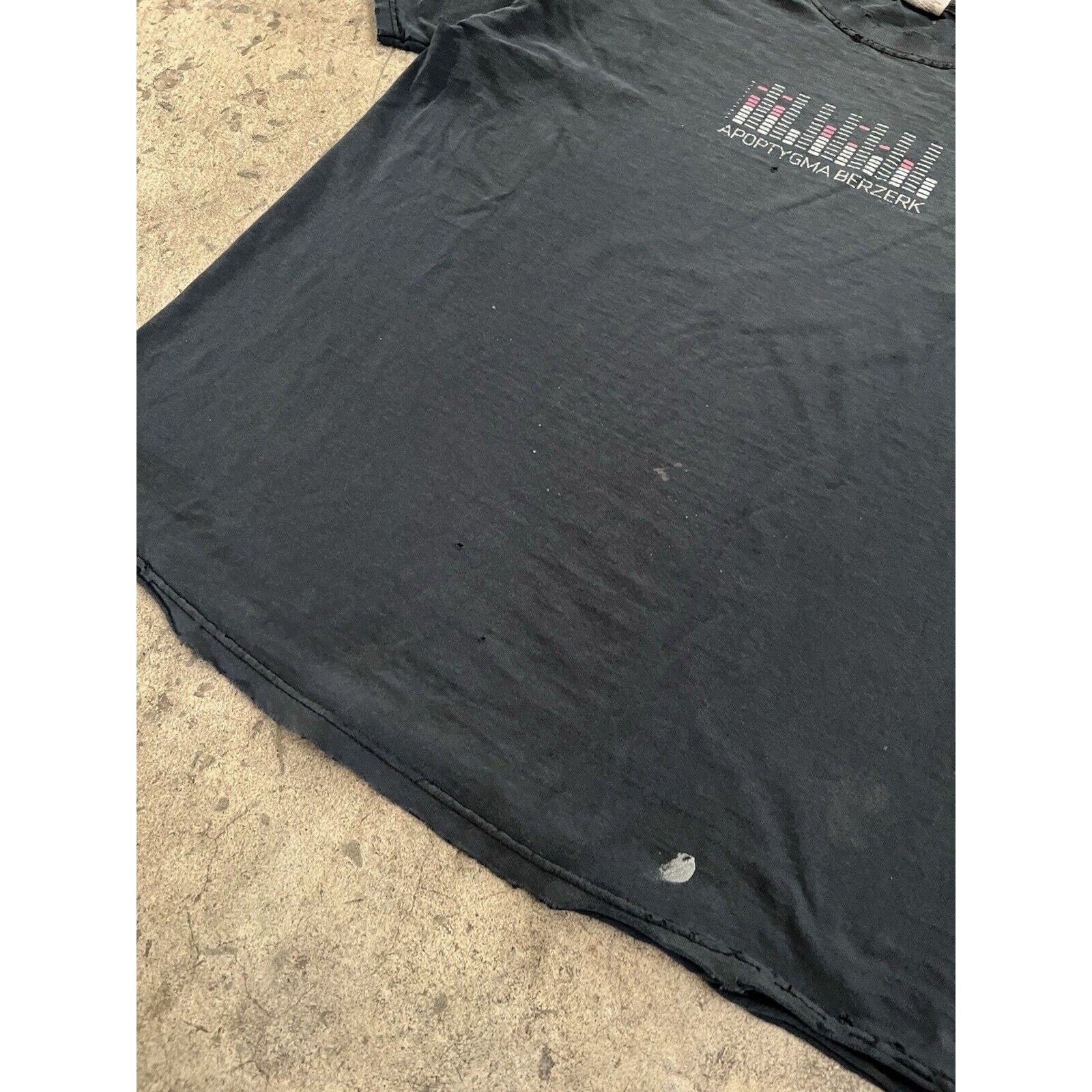Hanes Vintage Apoptygma Berzerk Rare Y2K Distressed Faded Tee XL Size US XL / EU 56 / 4 - 6 Thumbnail