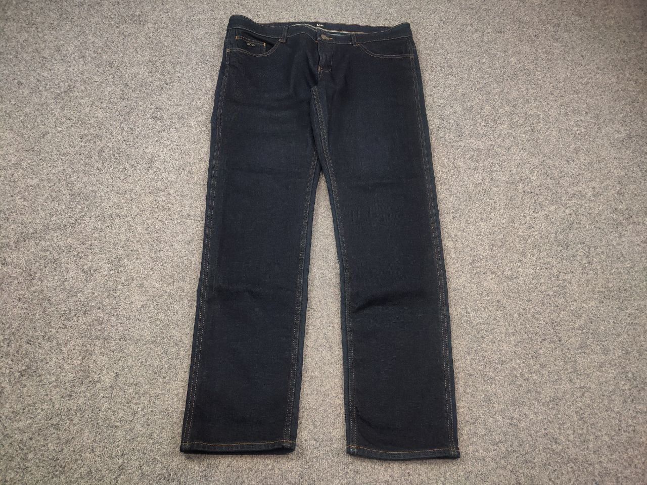 Hugo Boss Hugo Boss Delaware 3 slim fit Dark Blue Cotton Denim Jeans Size US 36 / EU 52 - 5 Thumbnail