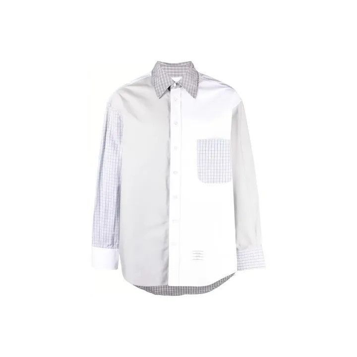 Thom Browne Thom Browne Color Block Check Long Sleeve Shirt -2507 Size US S / EU 44-46 / 1 - 4 Thumbnail