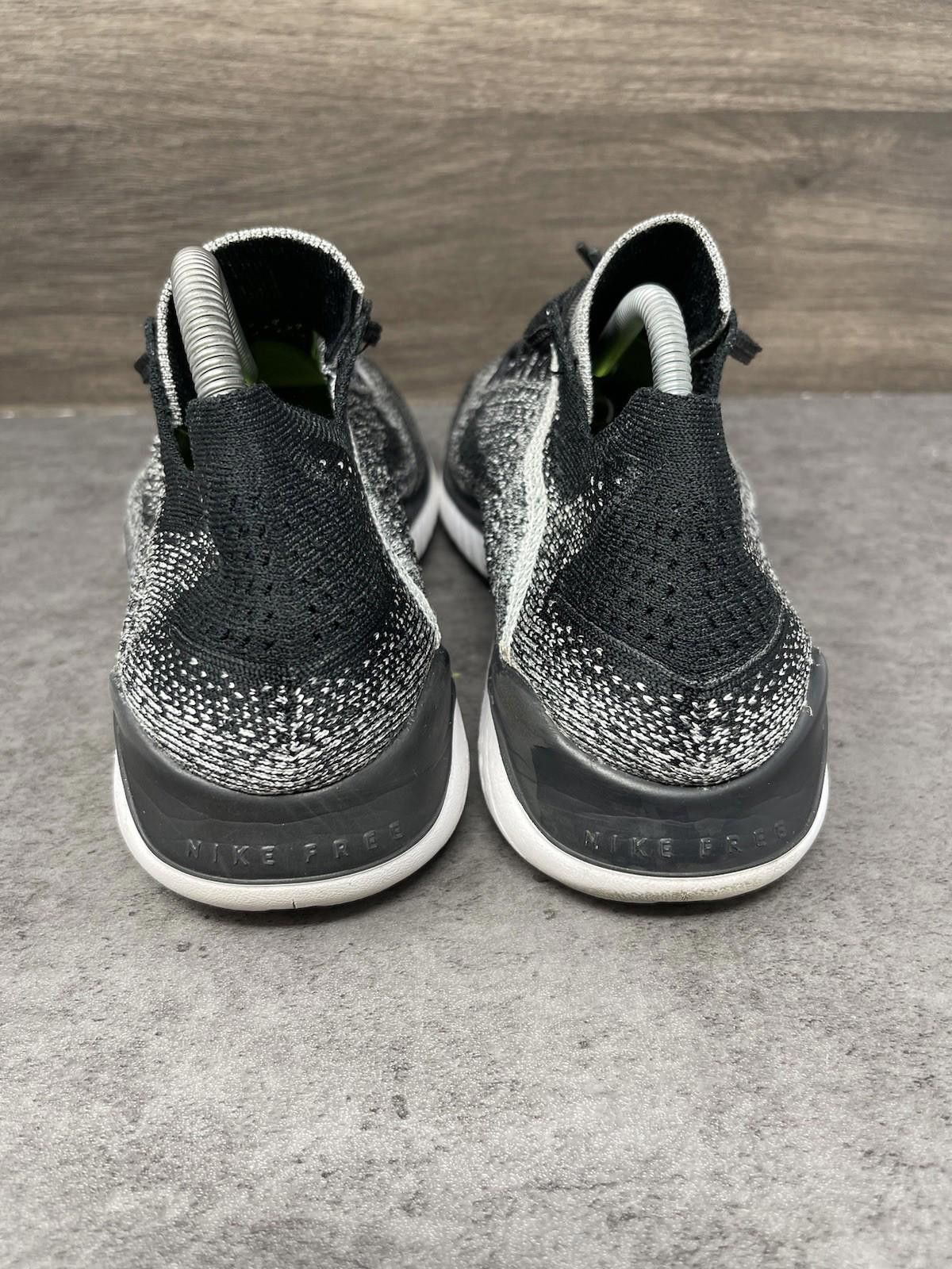 Nike Nike Free RN Flyknit 2018 Shoes Womens Size 9.5 Black White Size US 9.5 / IT 39.5 - 6 Thumbnail