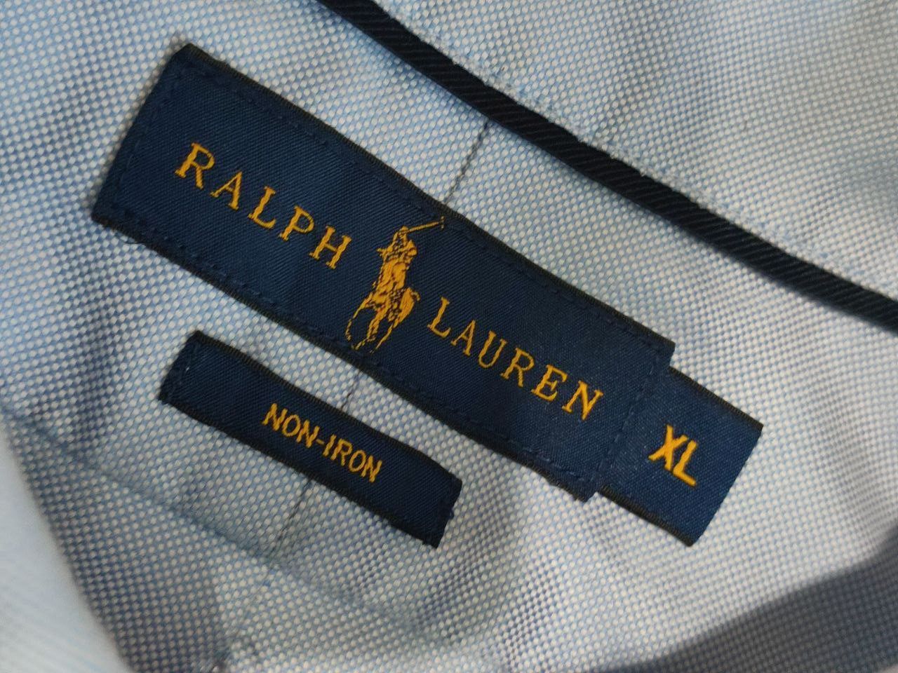 Polo Ralph Lauren Ralph Lauren Mens Blue Chambray Shirt Long Sleeve NON-IRON Size US XL / EU 56 / 4 - 7 Thumbnail