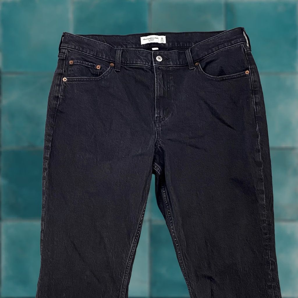 Abercrombie & Fitch Abercrombie & Fitch Jeans Bootcut Womens 32 Black Mid Rise Curve Love Denim Size 24" / US 00 / IT 34 - 1 Thumbnail