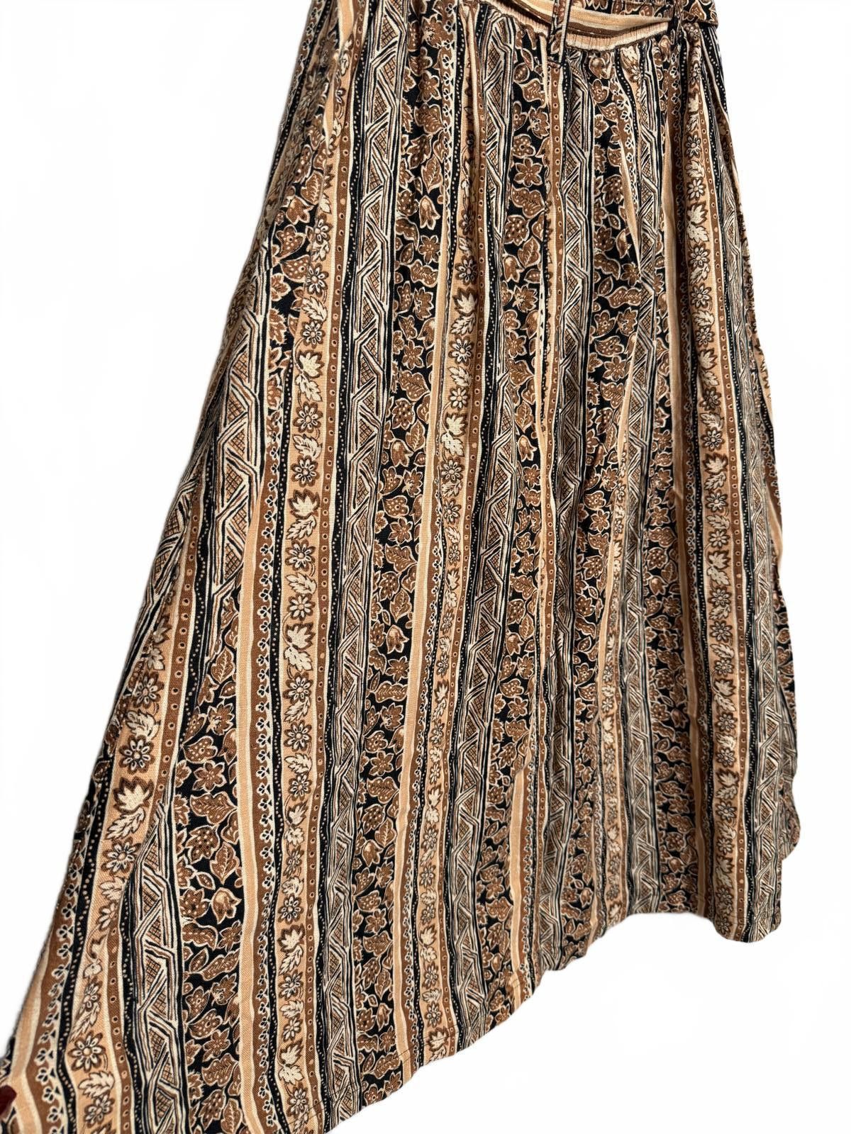 Other Vintage Bohemian Button Front Maxi Skirt with Pockets Size 36" / US 14 / IT 50 - 7 Thumbnail