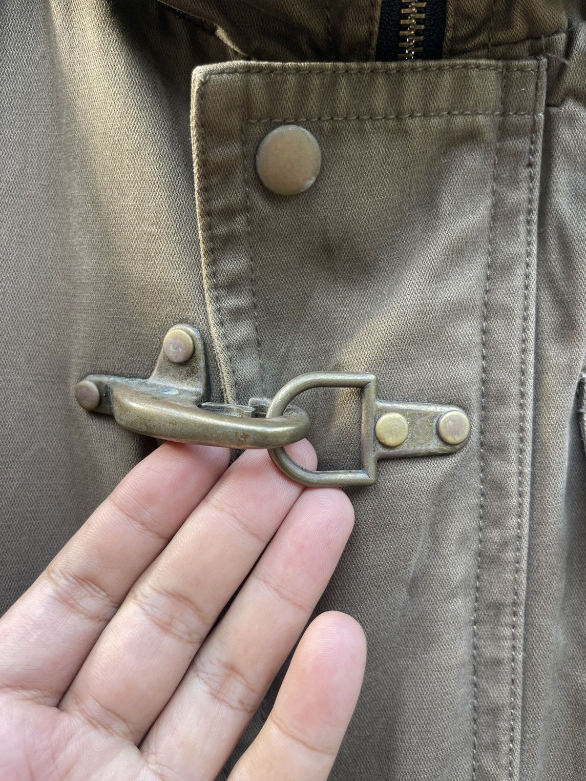 Michel Klein Archive Michel Klein Homme Metal Clasp Utility Field Jacket Size US S / EU 44-46 / 1 - 11 Thumbnail