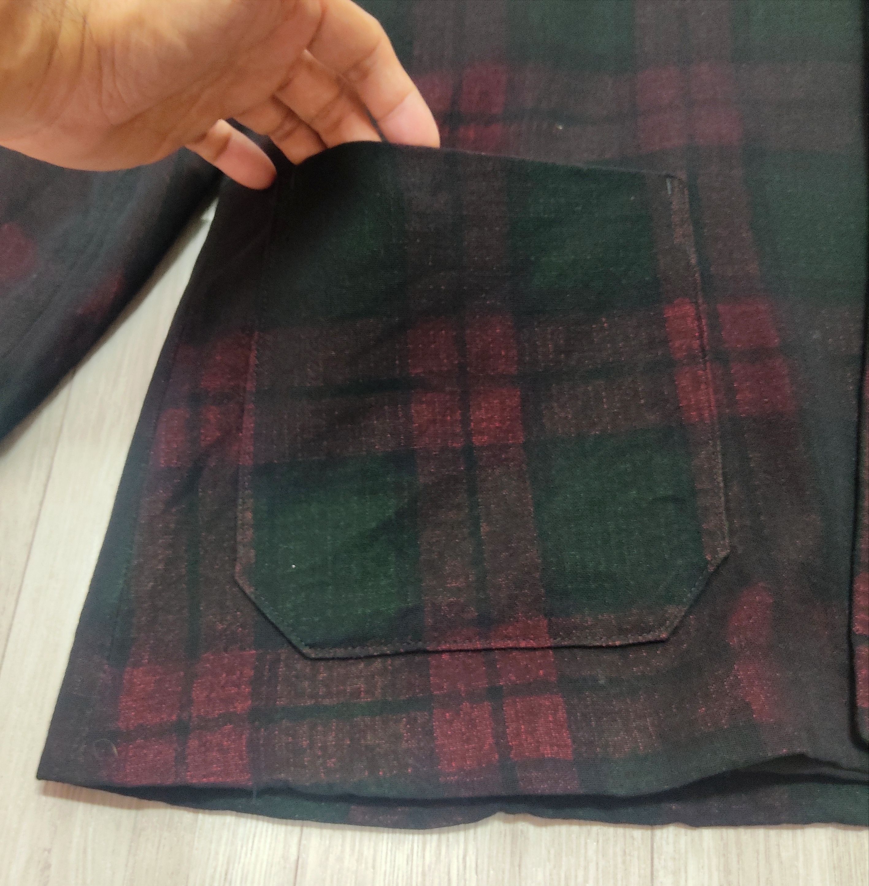 Yohji Yamamoto YOHJI YAMAMOTO Madras Checkers Wool Rayon Blazer Jacket Size US L / EU 52-54 / 3 - 10 Thumbnail