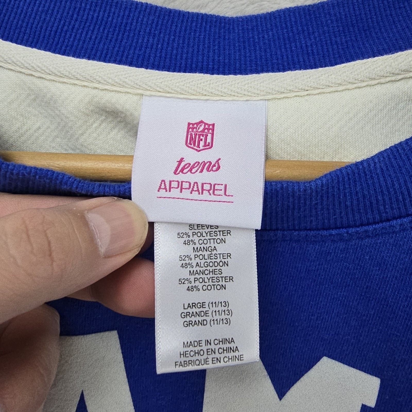 NFL Los Angeles Rams Sweater Teens Apparel Girls Large *FLAWS* Size L / US 10 / IT 46 - 5 Thumbnail