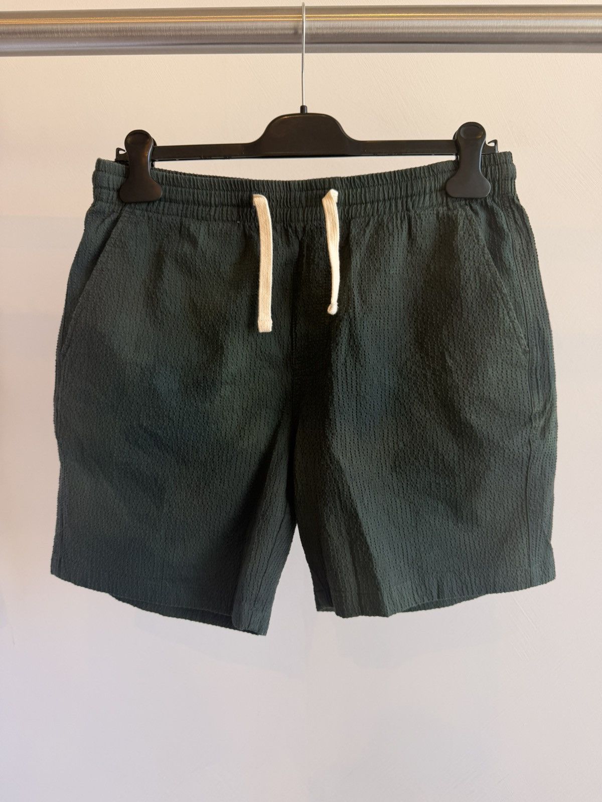 Todd Snyder TODD SNYDER Camouflage Green Textured Cotton Shorts Size M Size US 31 - 1 Thumbnail