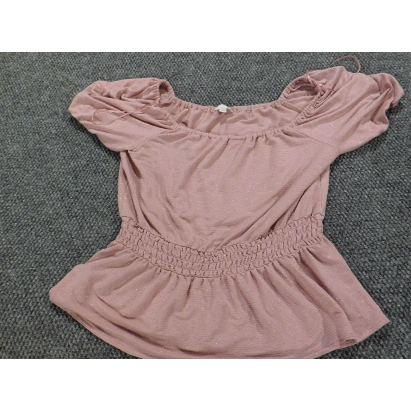 Vintage **LC Lauren Conrad Women's Pink Medium Blouse Crew Neck Stretch** User: LC Lauren Conrad Women's Medium Pink Blouse Crew Neck Stretch Size M / US 6-8 / IT 42-44 - 2 Thumbnail