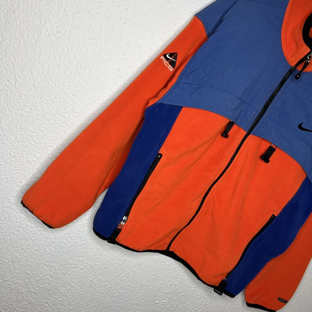 Nike Vintage Nike ACG Jacket Fleece Sweatshirt Zip Logo Orange Size US M / EU 48-50 / 2 - 3 Thumbnail
