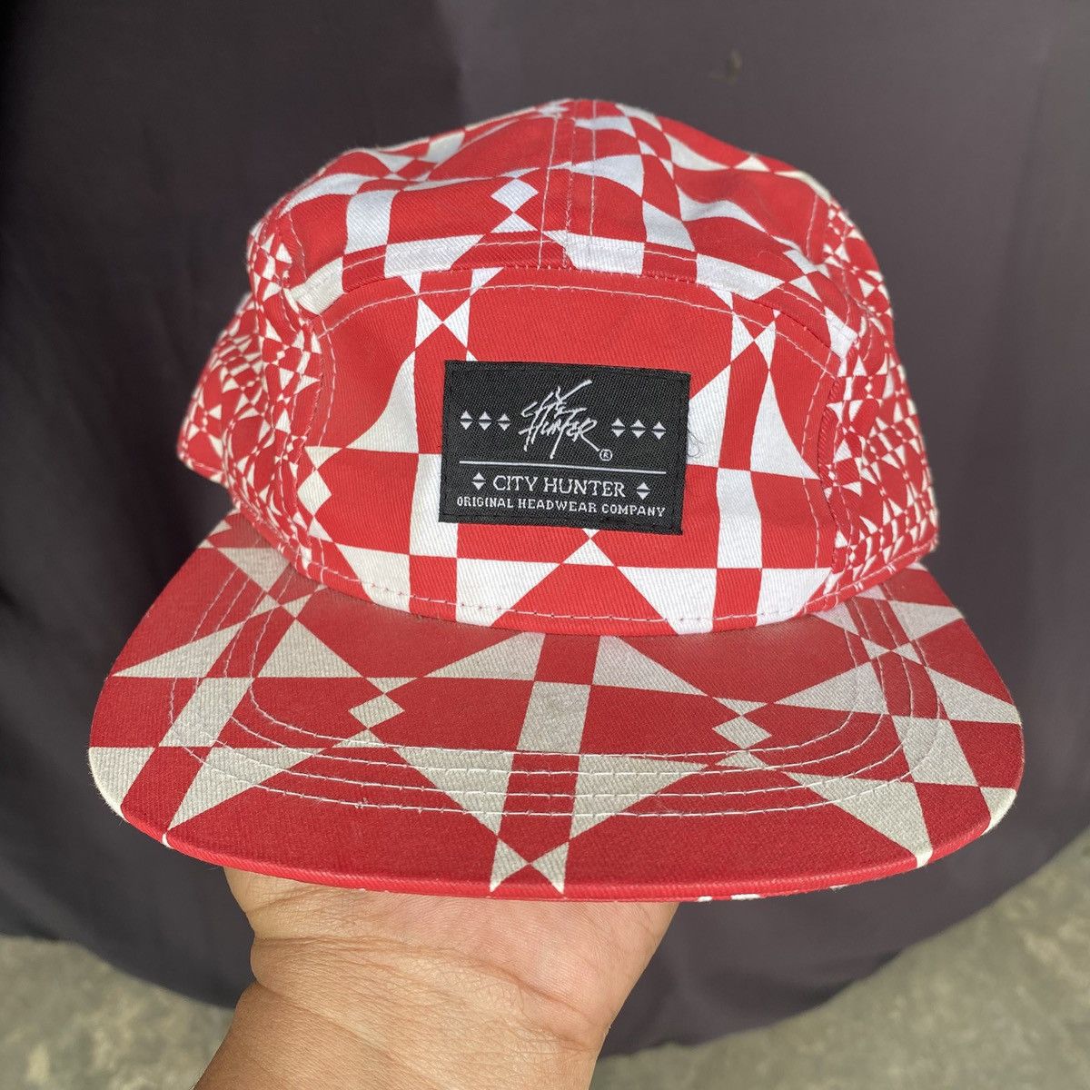 City Hunter City hunter USA red white 5 panel cap Size ONE SIZE - 1 Thumbnail
