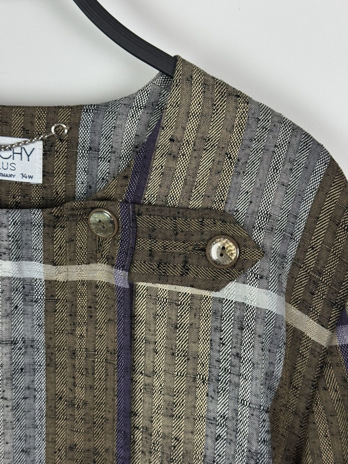 Givenchy 1990’s Vintage Givenchy En Plus Striped Jacket Size M / US 6-8 / IT 42-44 - 6 Thumbnail