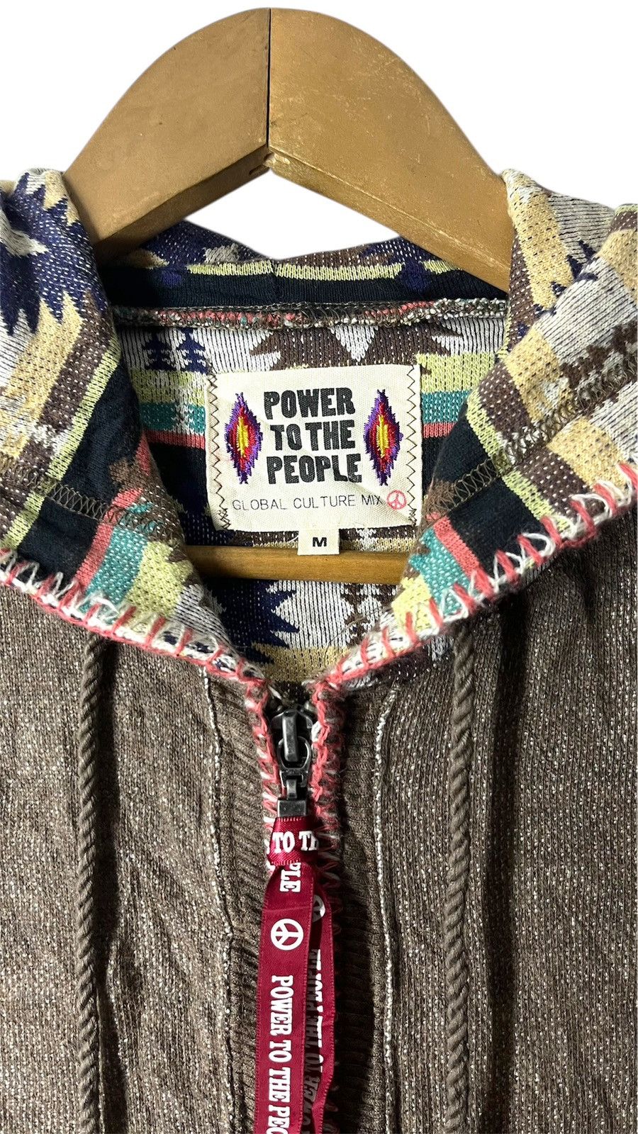 Vintage GLOBAL CULTURE POWER TO THE PEOPLE Size US M / EU 48-50 / 2 - 8 Thumbnail