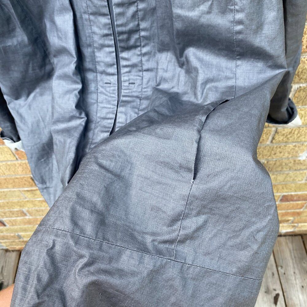 Nygard × Vintage Vintage 1998 Bianca Nygord Linen Shell Designer Jacket Gray Size M / US 6-8 / IT 42-44 - 5 Thumbnail