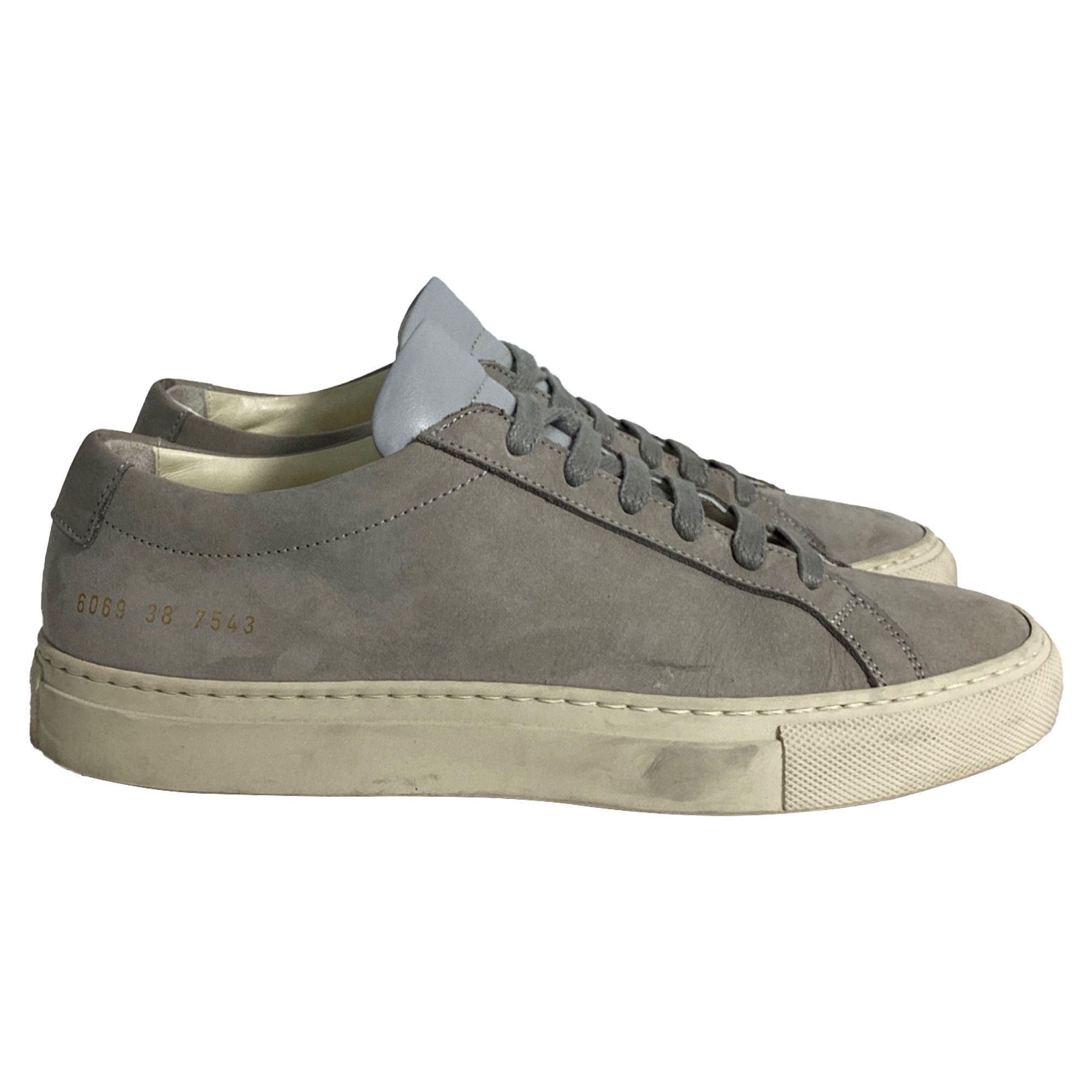 Common Projects Common Projects Achilles Low Sneakers in Grey Suede Size US 9 / IT 39 - 1 Thumbnail
