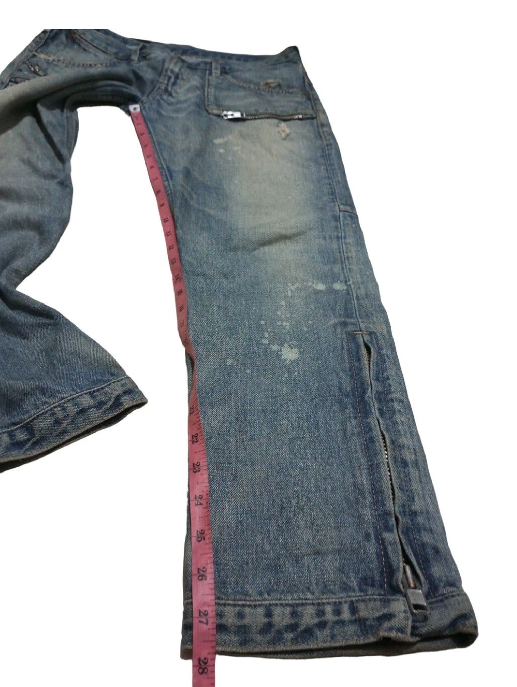 Hysteric Glamour Distressed Studded Denim Jeans Size US 32 / EU 48 - 6 Thumbnail