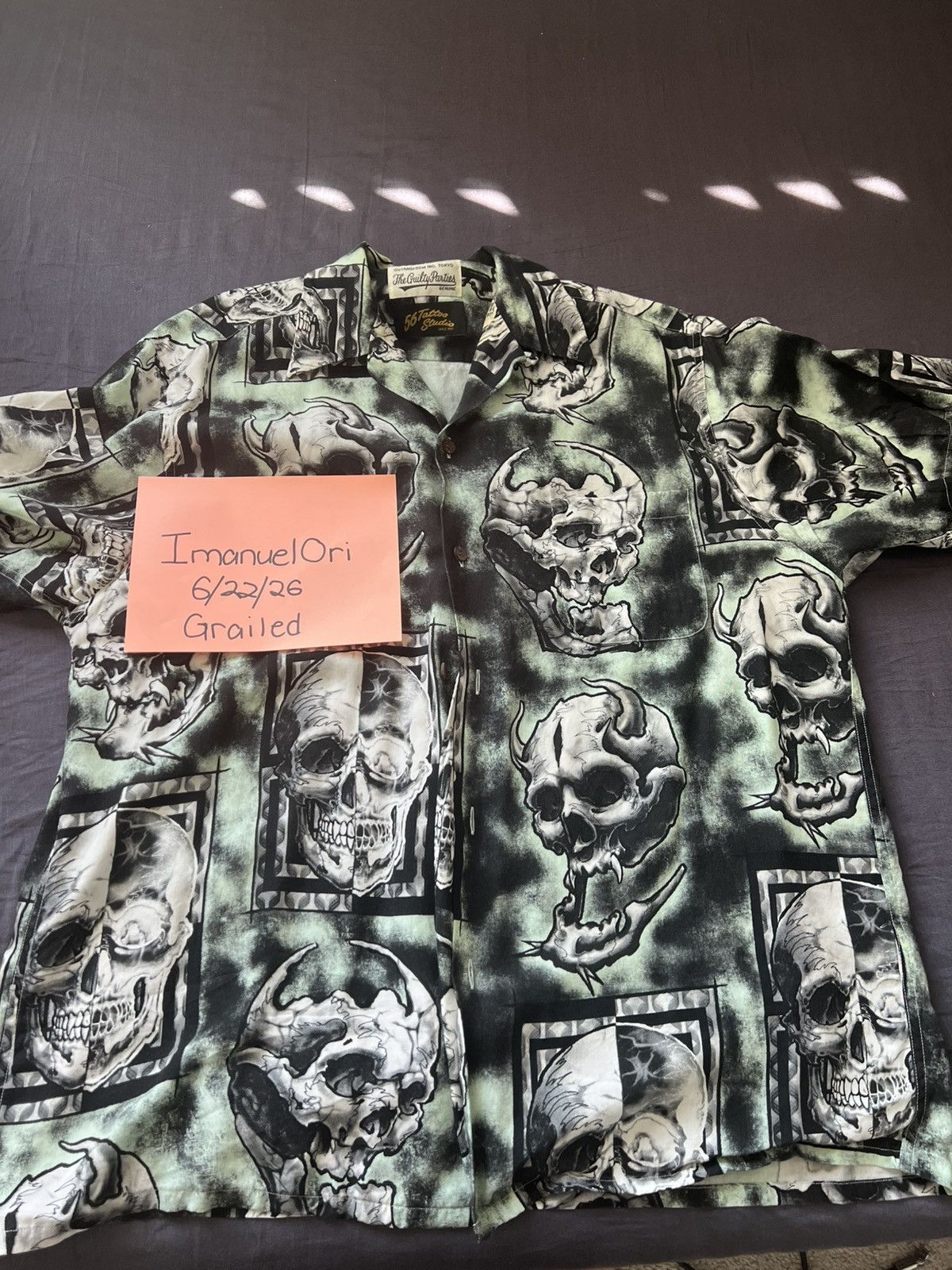 Wacko Maria x 56 Tattoo Studio Hawaiian Shirt XL