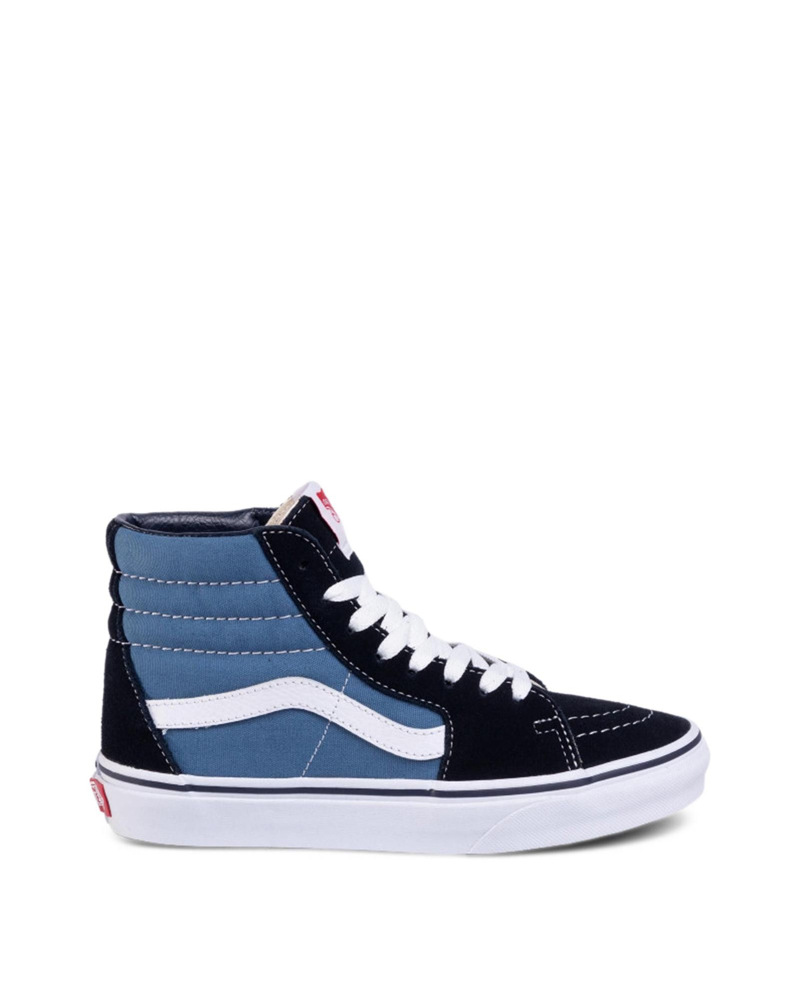 image of Vans Unisex Fabric And Suede Sneakers With Rubber Sole in Black, Men's (Size 9)