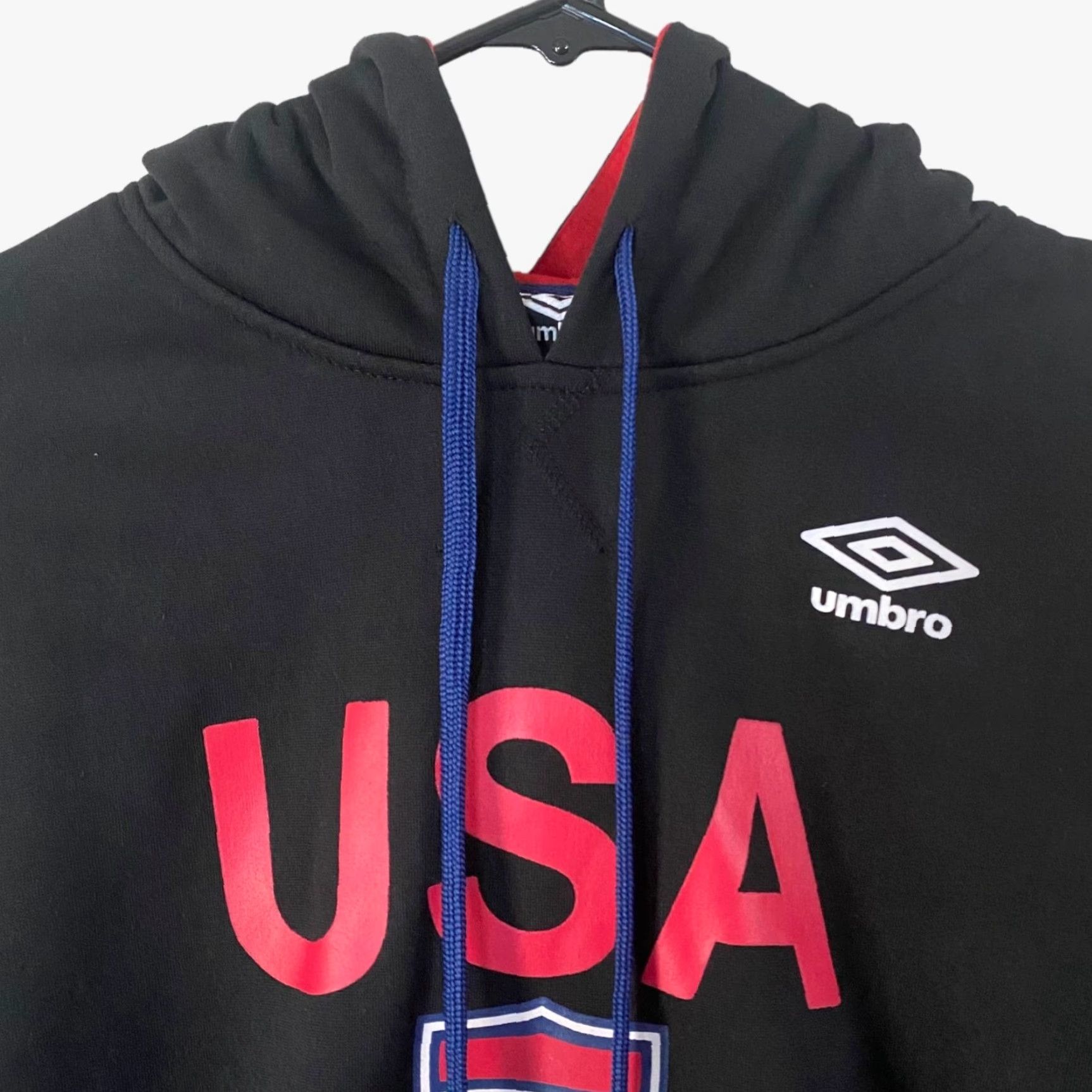 Umbro VINTAGE Umbro Team USA Soccer Hoodie Black Mens M Pullover Sweatshirt New Size US M / EU 48-50 / 2 - 5 Thumbnail