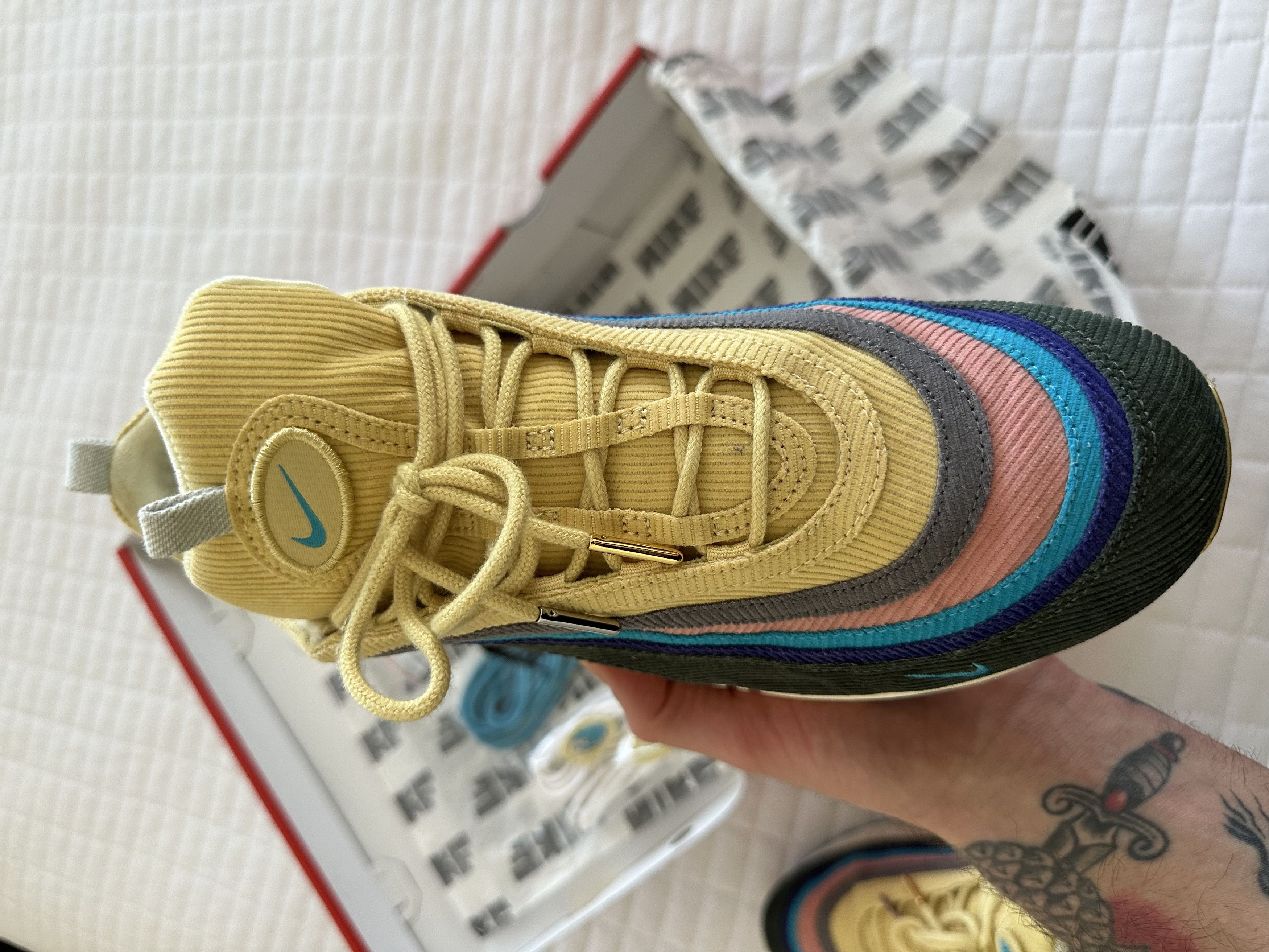 Nike Sean Wotherspoon NIKE AIR MAX 97 Size 11.5 with Box Laces Size US 11.5 / EU 44-45 - 15 Thumbnail