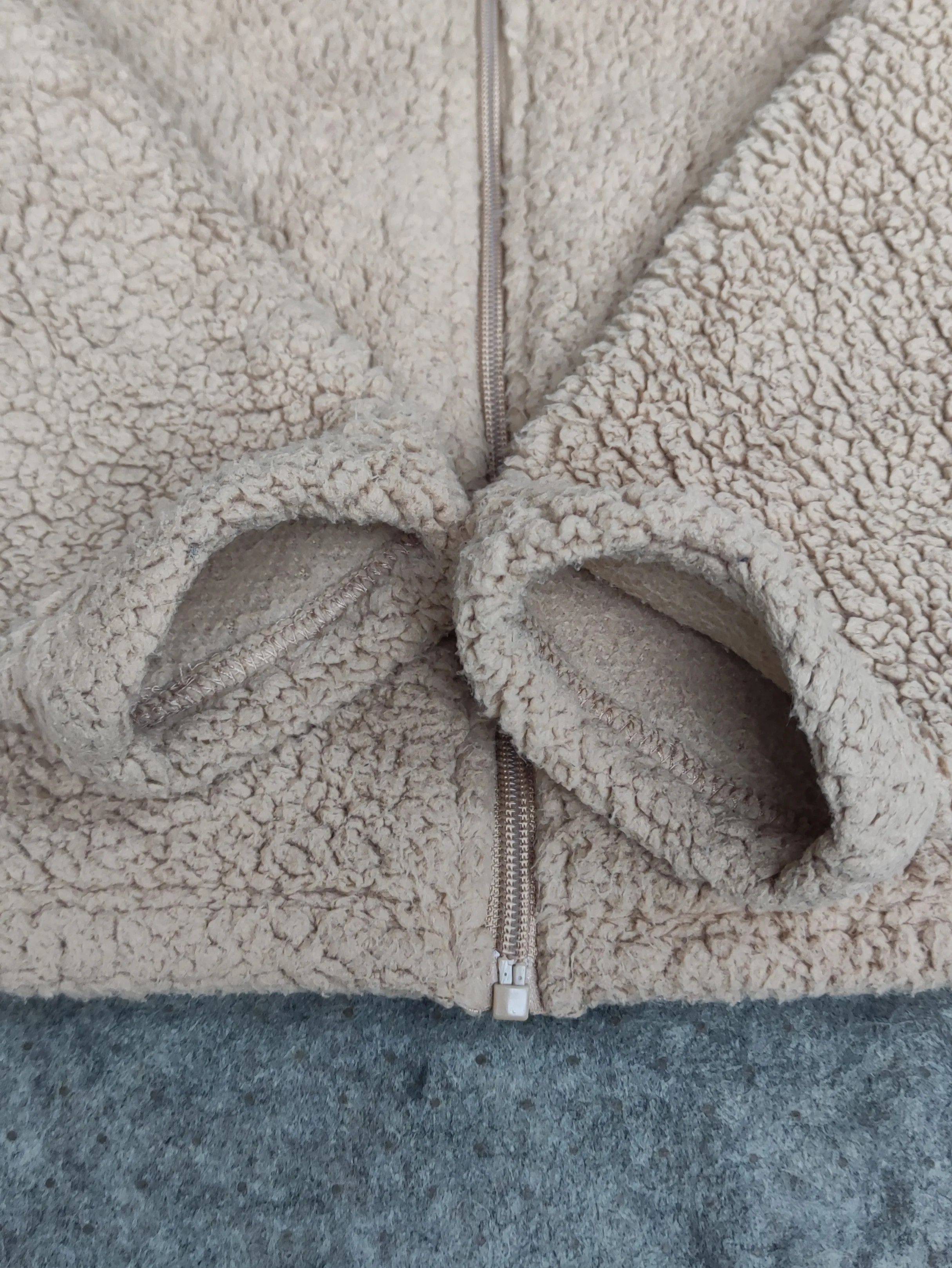 Fila FILA Sherpa Fleece Zip-Up Hoodie Beige Retro Streetwear Size US S / EU 44-46 / 1 - 7 Thumbnail