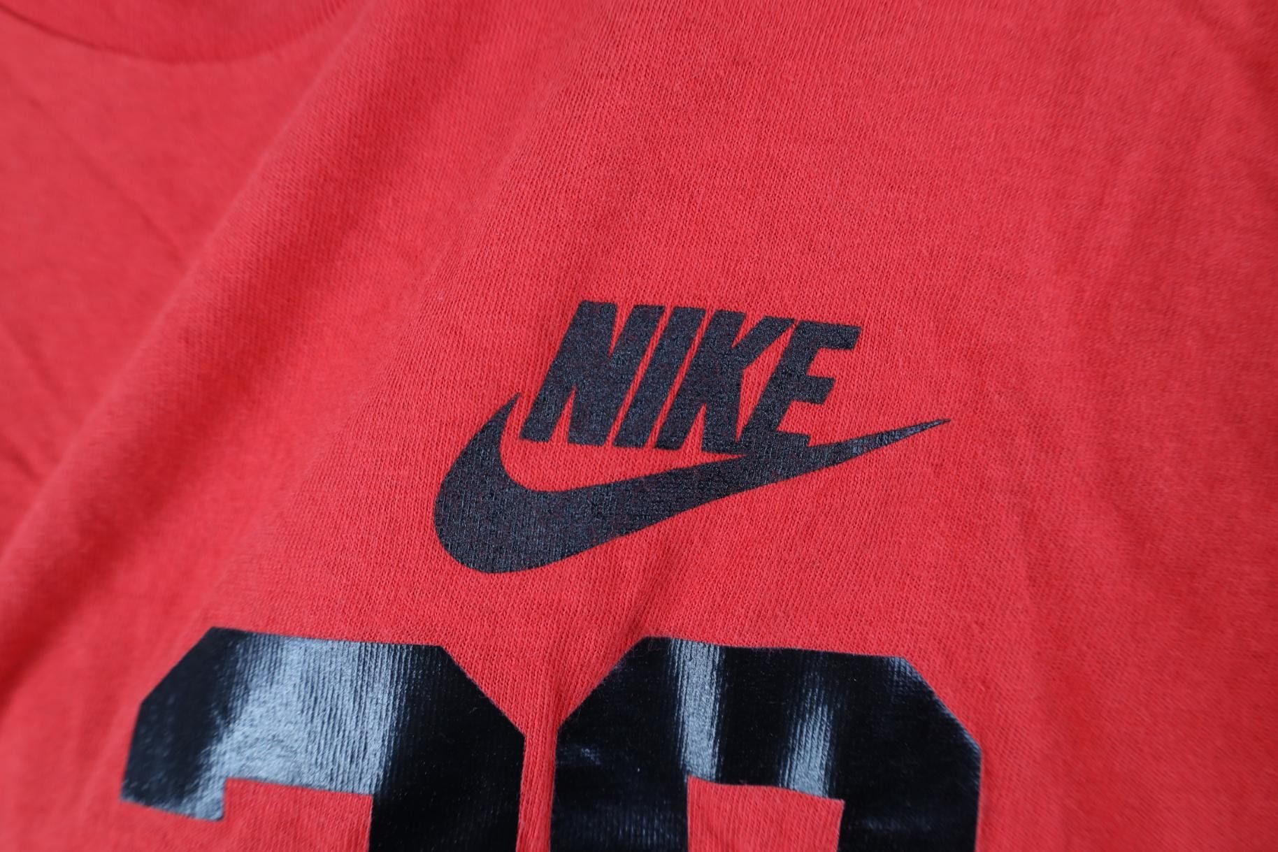 Nike Vintage 80s 90s Nike Spell Out Short Sleeve T-Shirt Red USA Size US M / EU 48-50 / 2 - 5 Thumbnail