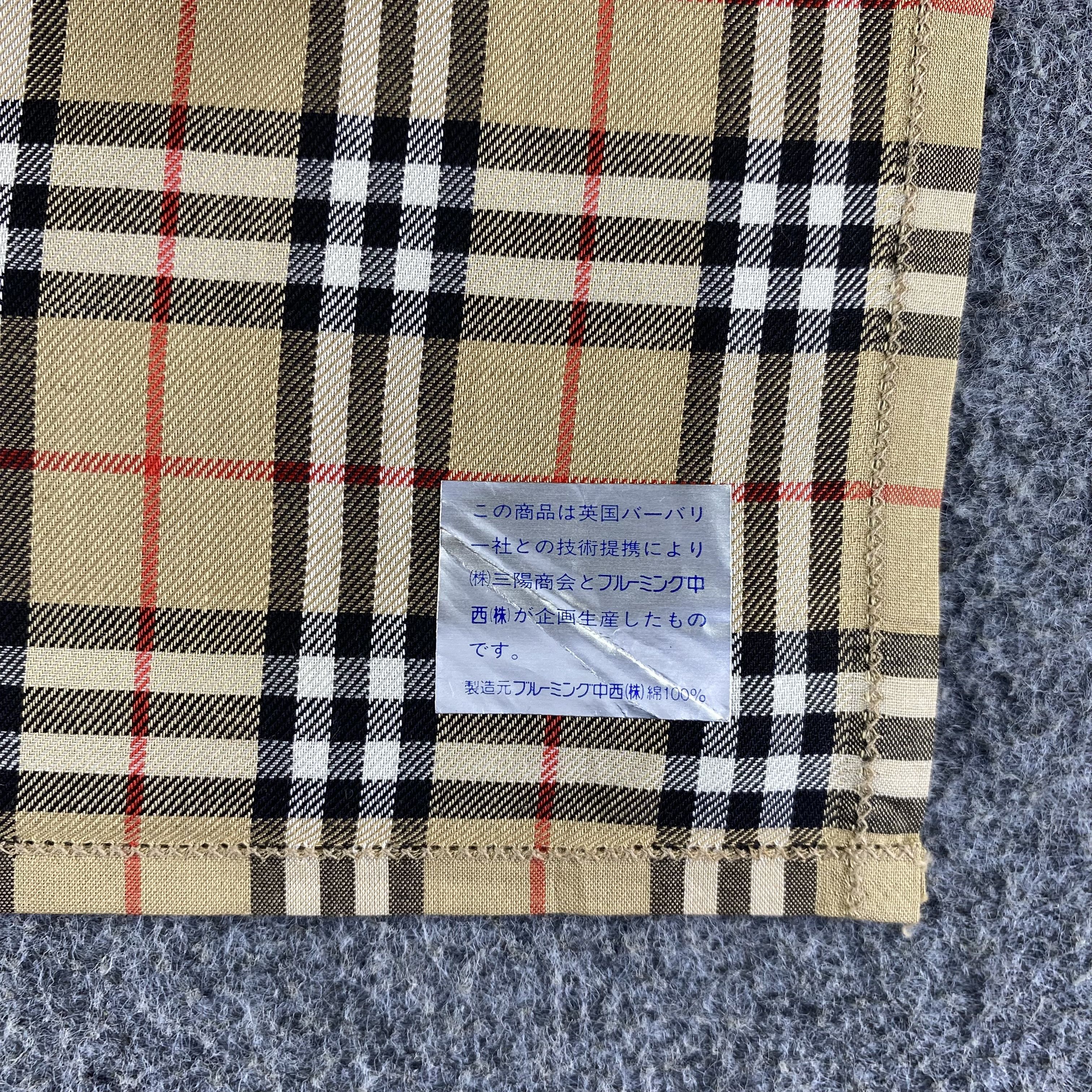 Burberry × Vintage Burberry Handkerchief/Neckerchief/Bandana HC584 Size ONE SIZE - 5 Thumbnail