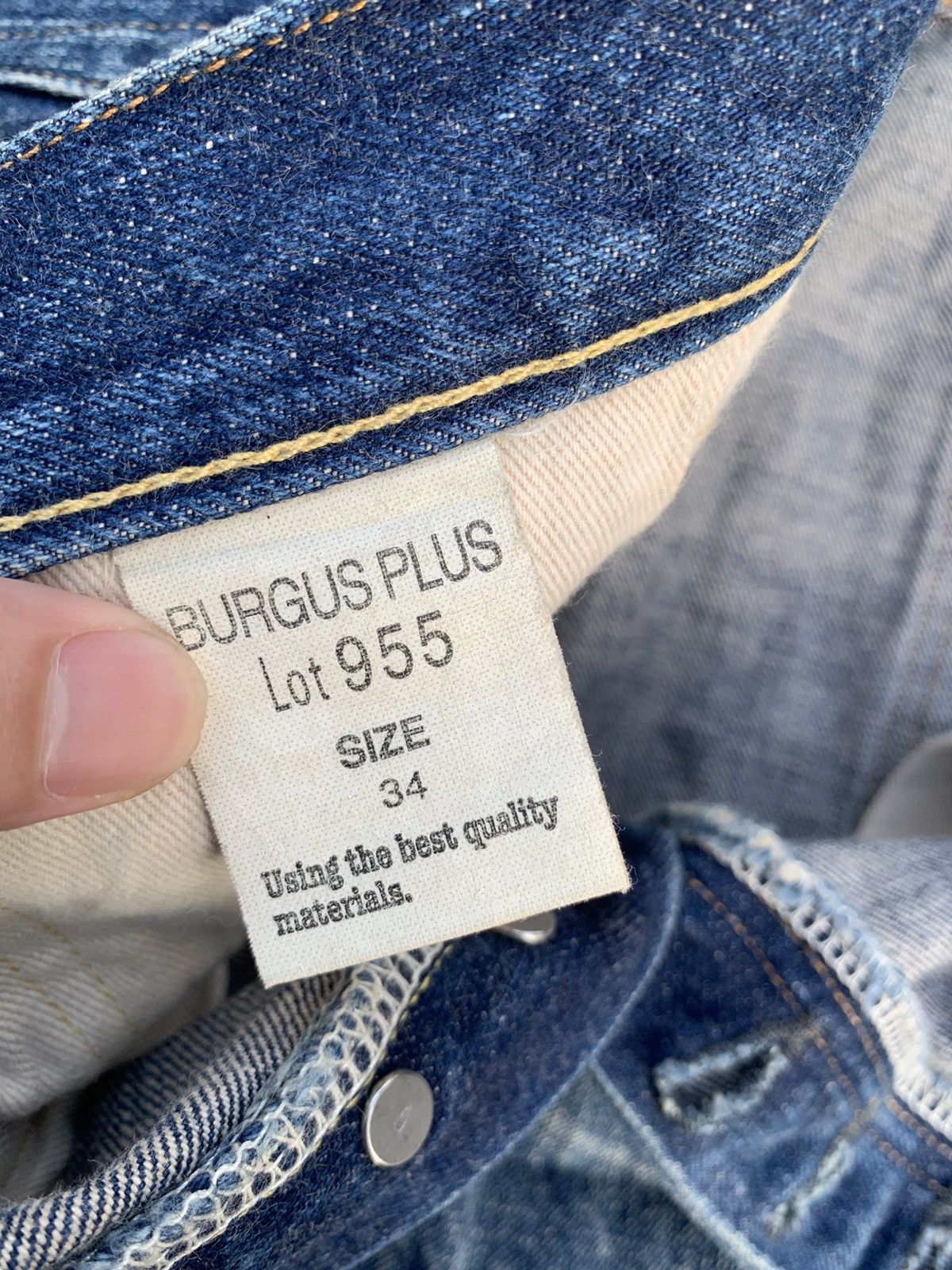 Kapital VINTAGE BURGUS PLUS SELVEDGE BUTTON FLY JAPANESE RAW DENIM Size US 32 / EU 48 - 15 Thumbnail