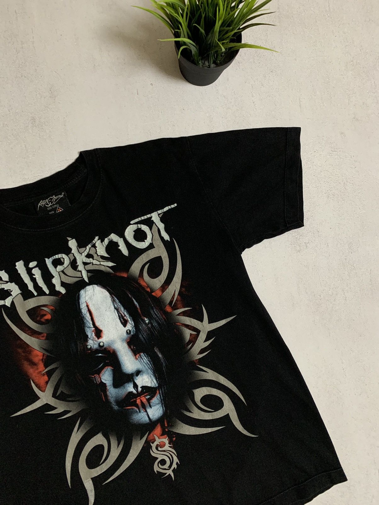 Band Tees × Vintage Vintage Slipknot T Shirt Tee Baggy Big Logo Crazy 90s Size US M / EU 48-50 / 2 - 4 Thumbnail