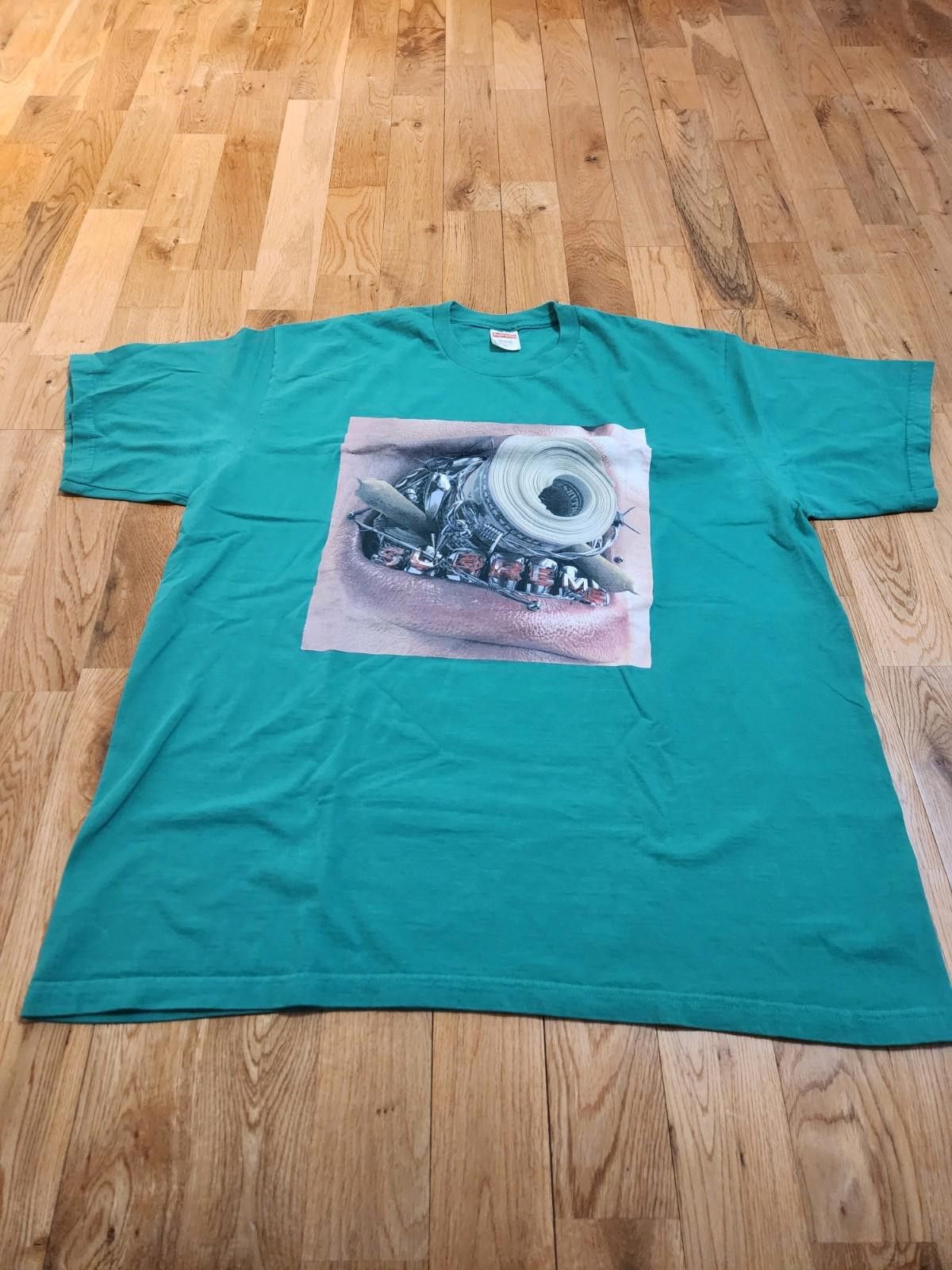 Supreme Supreme Braces T-Shirt Green Men's XL Size US XL / EU 56 / 4 - 1 Thumbnail