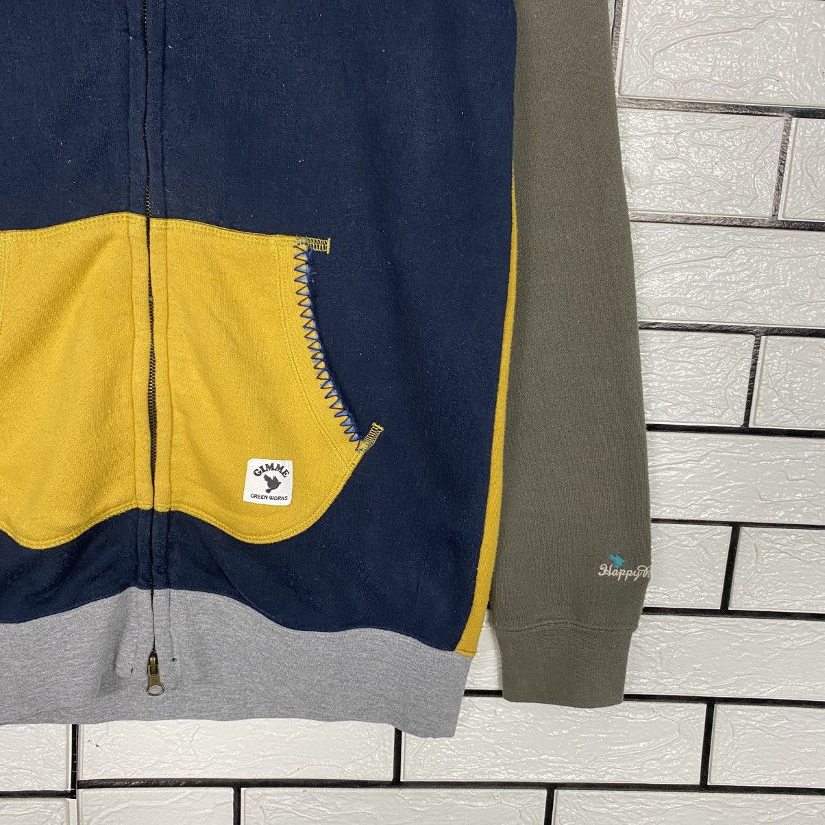 Japanese Brand 📌Multi Color Zipper Hoodie Power To The People Size US M / EU 48-50 / 2 - 6 Thumbnail