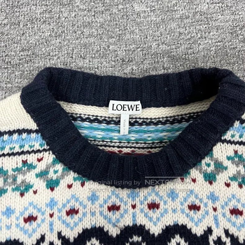 Loewe Loewe Ethnic Style Knitted Sweater Size S / US 4 / IT 40 - 6 Thumbnail