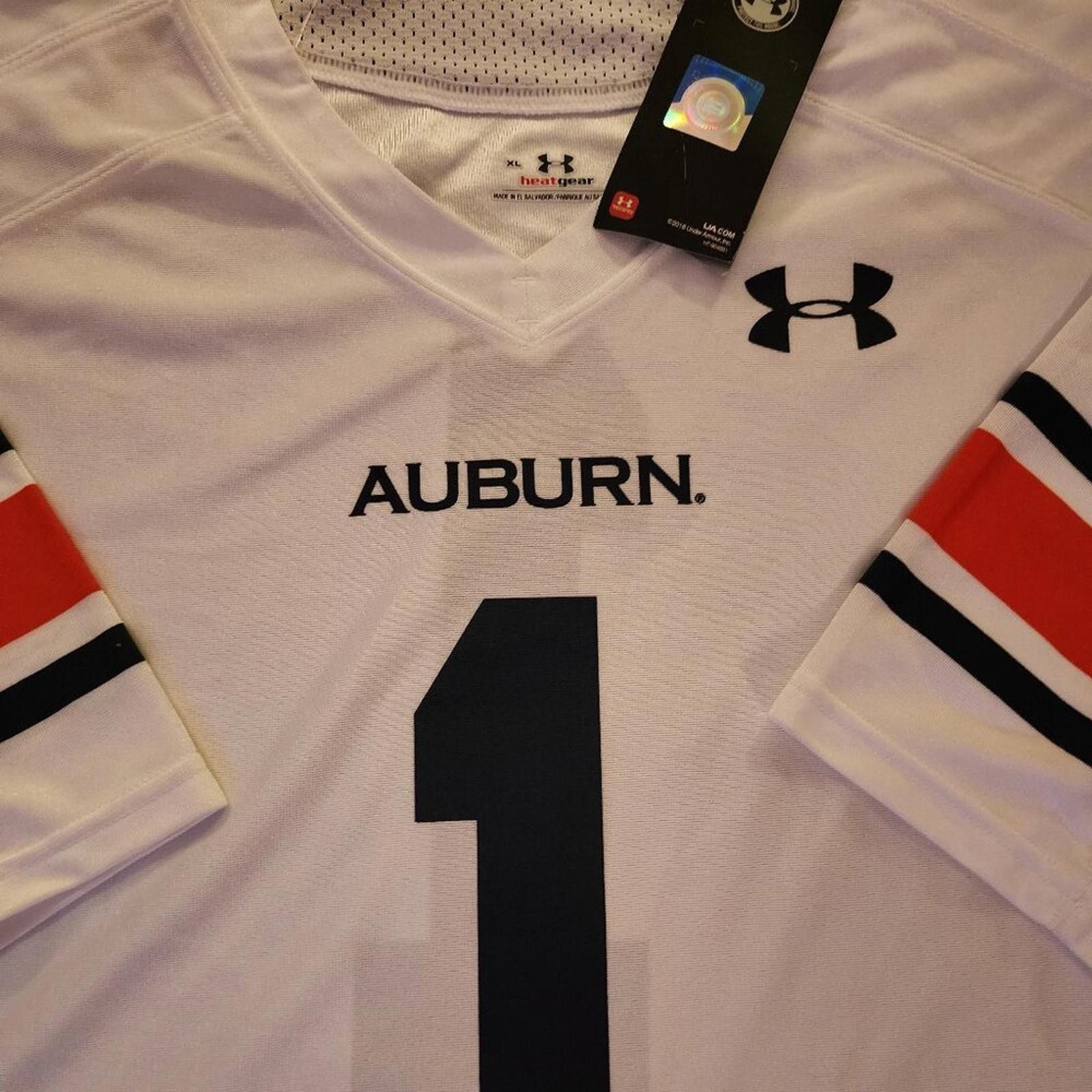 Under Armour Auburn Tigers #1 War Eagles Under Armour jersey NWT Size XL Size US XL / EU 56 / 4 - 1 Thumbnail