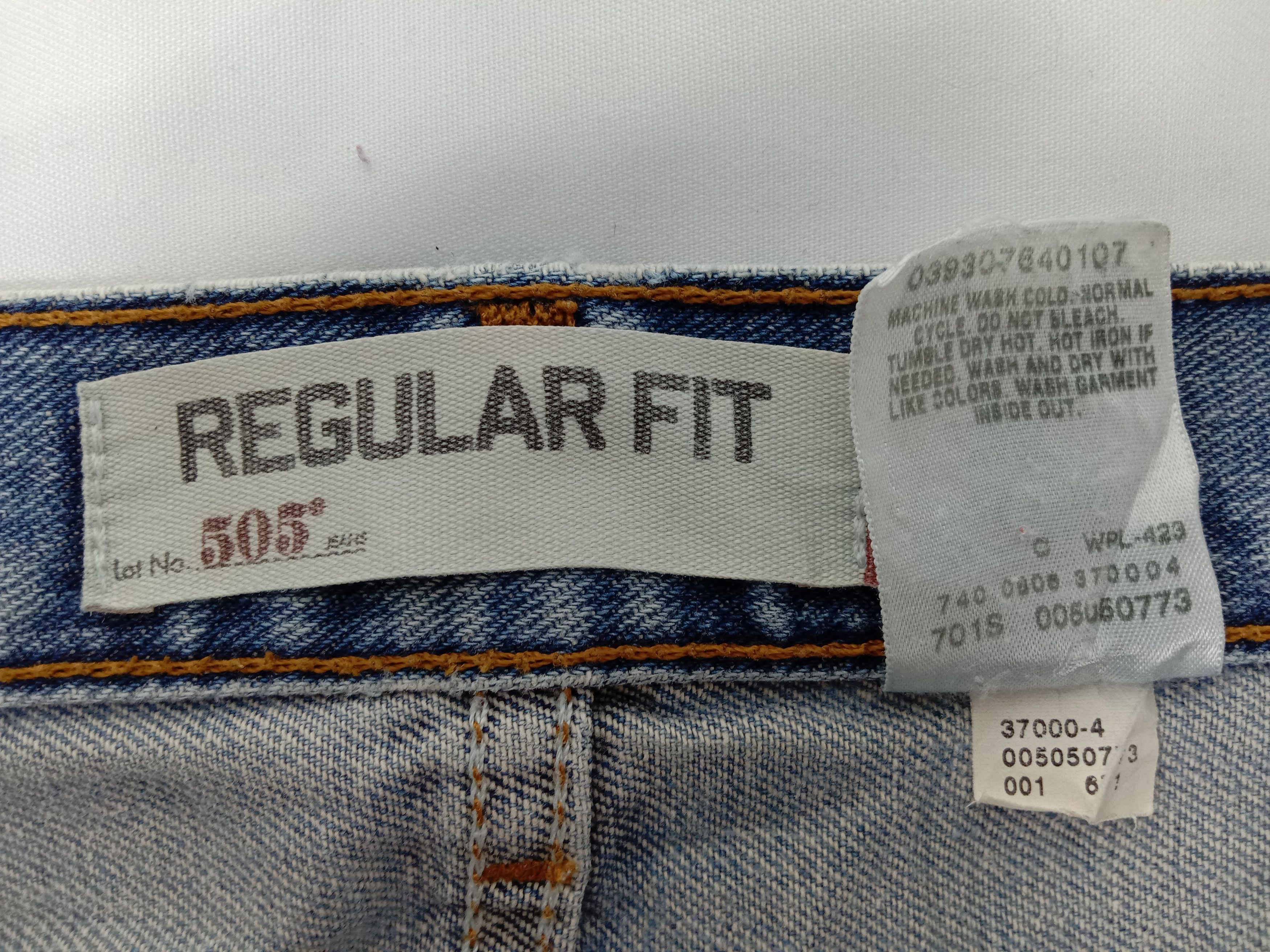 Levi's Vintage Levi's 505 Jeans Regular Fit Distressed Denim Size US 36 / EU 52 - 12 Thumbnail
