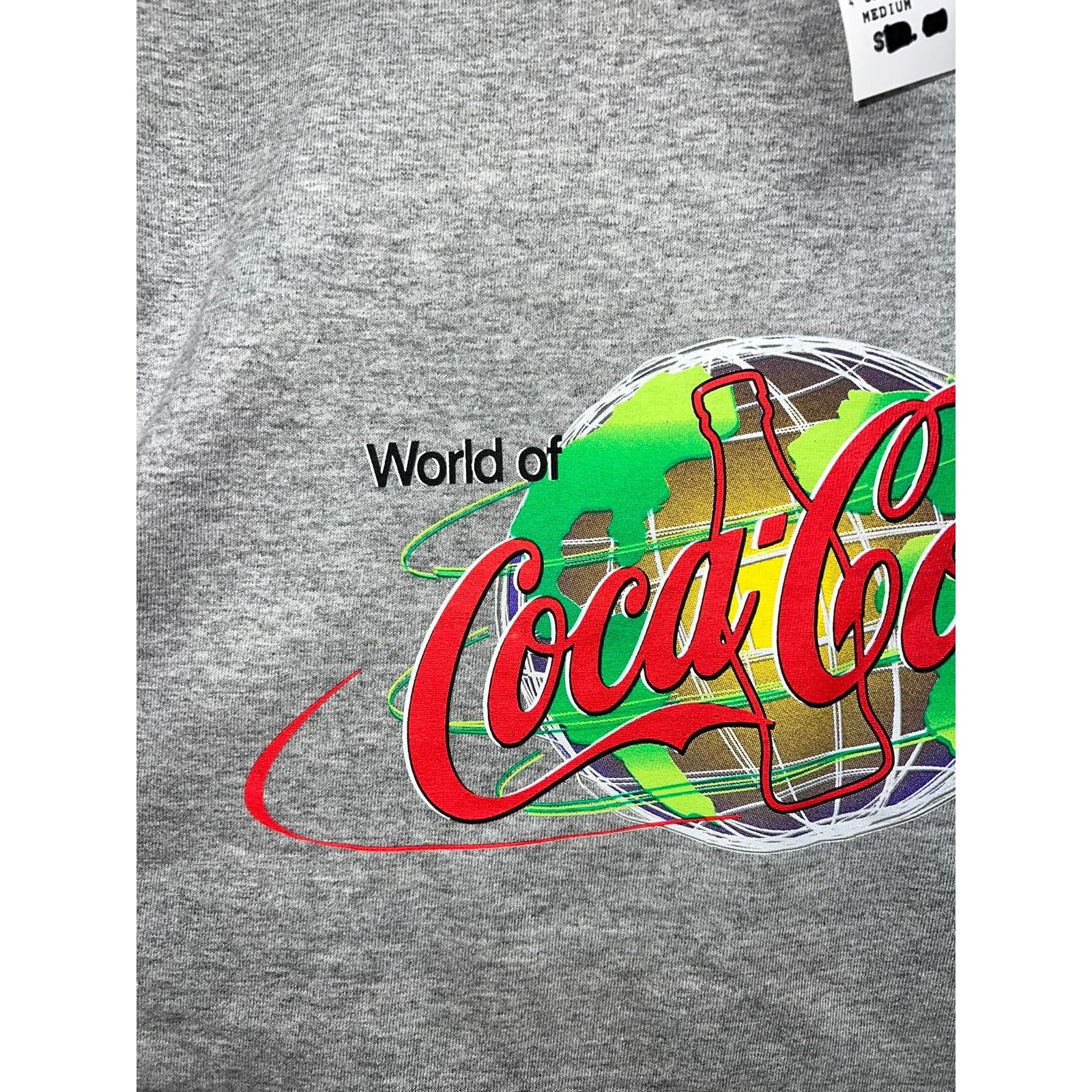 Coca Cola Vintage Coca-Cola Shirt World of Coke Atlanta Gray Tee VTG M Size US M / EU 48-50 / 2 - 2 Thumbnail
