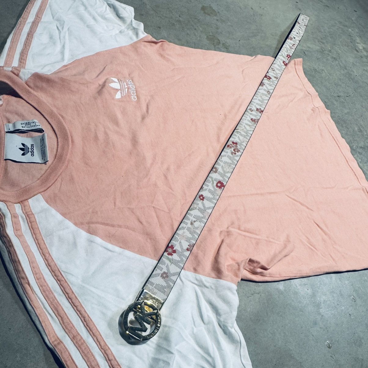 Adidas OG Pink Adidas Tee - BALENCIAGA LOOKALIKE Size US M / EU 48-50 / 2 - 2 Thumbnail