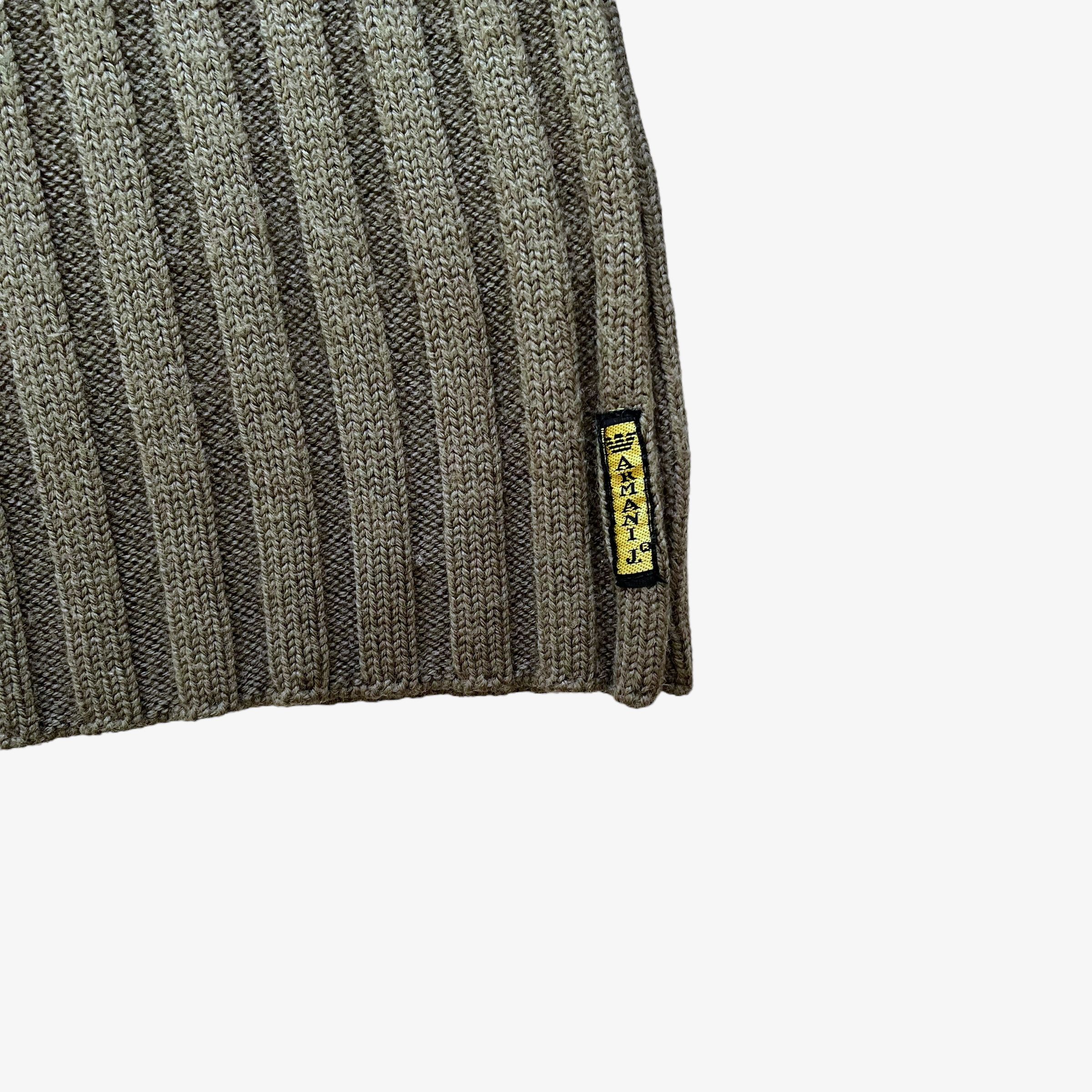 Armani Vintage Y2K Women's Armani Quarter Zip Wool Blend Fleece Size S / US 4 / IT 40 - 2 Thumbnail