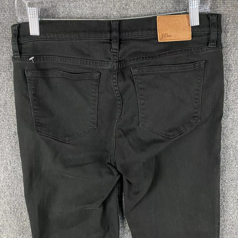 J.Crew J Crew Jeans Women's 29 Black Denim Toothpick Cotton Blend Size 29" - 7 Thumbnail
