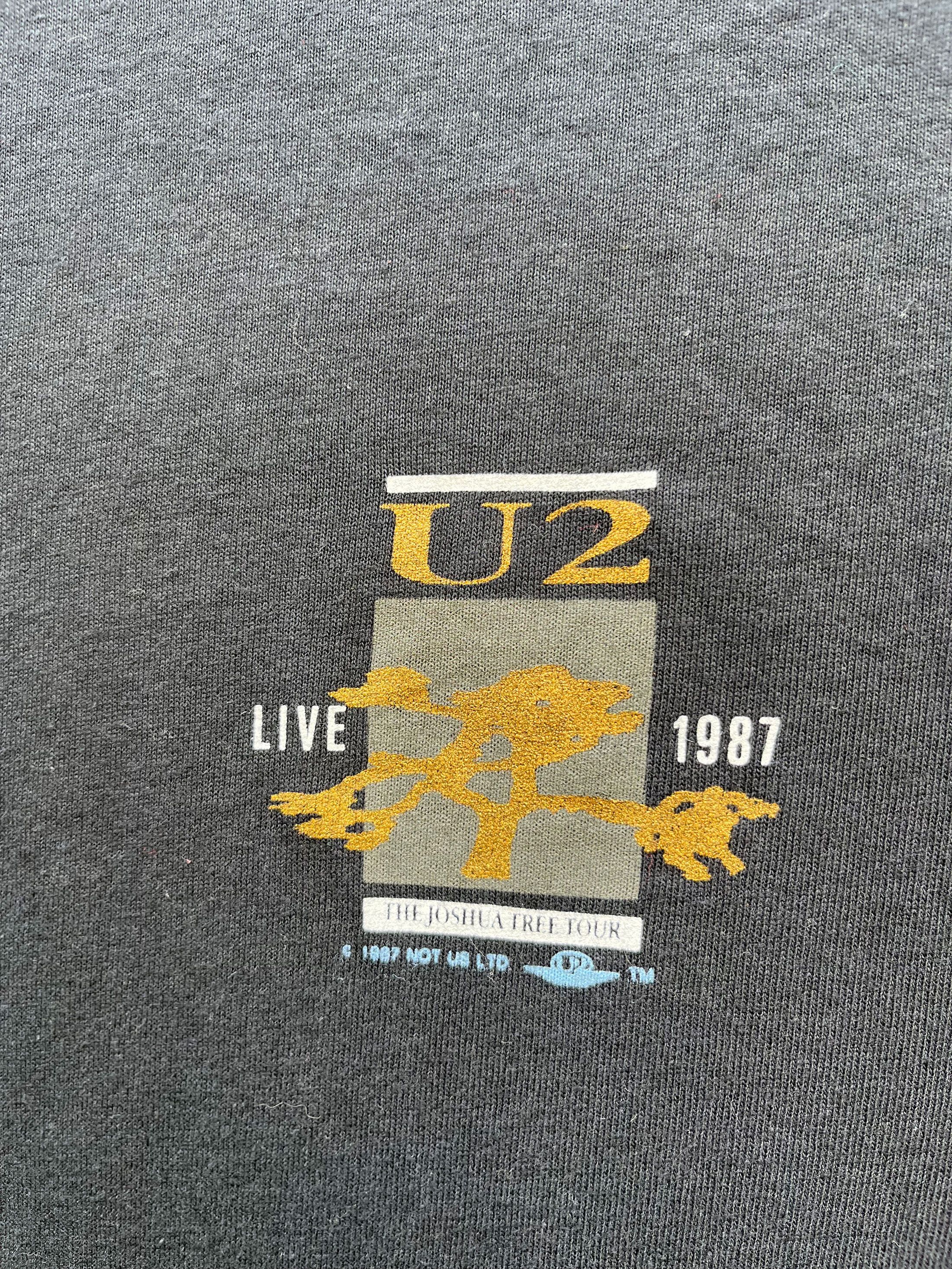 Band Tees Vintage U2 Joshua Tree 1987 Album Promo Tour Size US XL / EU 56 / 4 - 2 Thumbnail