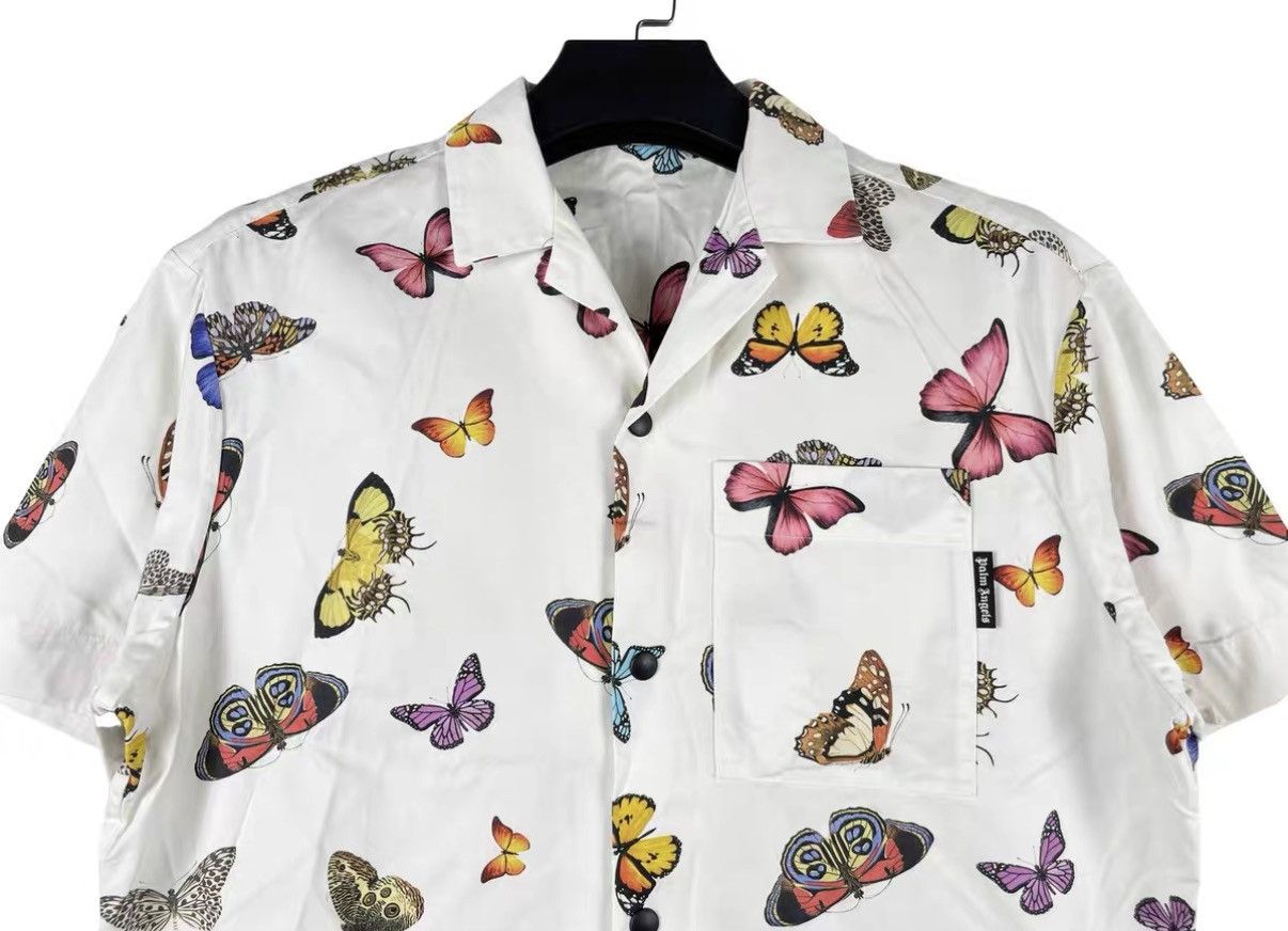 Palm Angels Palm Angels All-Over Butterfly Print Short Sleeve Shirt J31 Size US S / EU 44-46 / 1 - 3 Thumbnail
