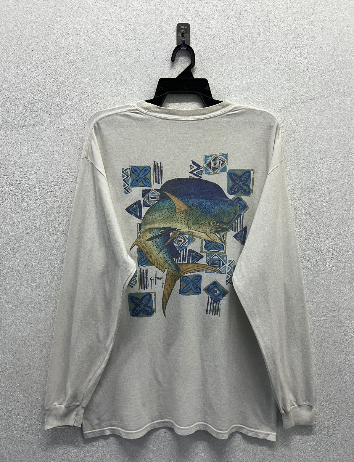 Guy Harvey × Vintage VINTAGE GUY HARVEY BLUE WATER MAHI MAHI FISH SWEATSHIRT Size US L / EU 52-54 / 3 - 1 Thumbnail