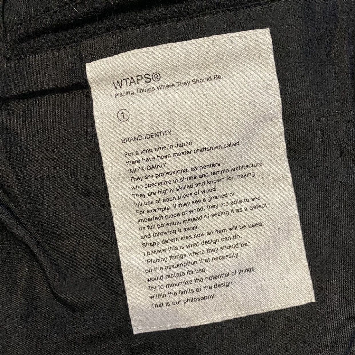 Wtaps WTAPS Melton CPO Jacket (CPO = “Chief Petty Officer” style) Size US S / EU 44-46 / 1 - 15 Thumbnail