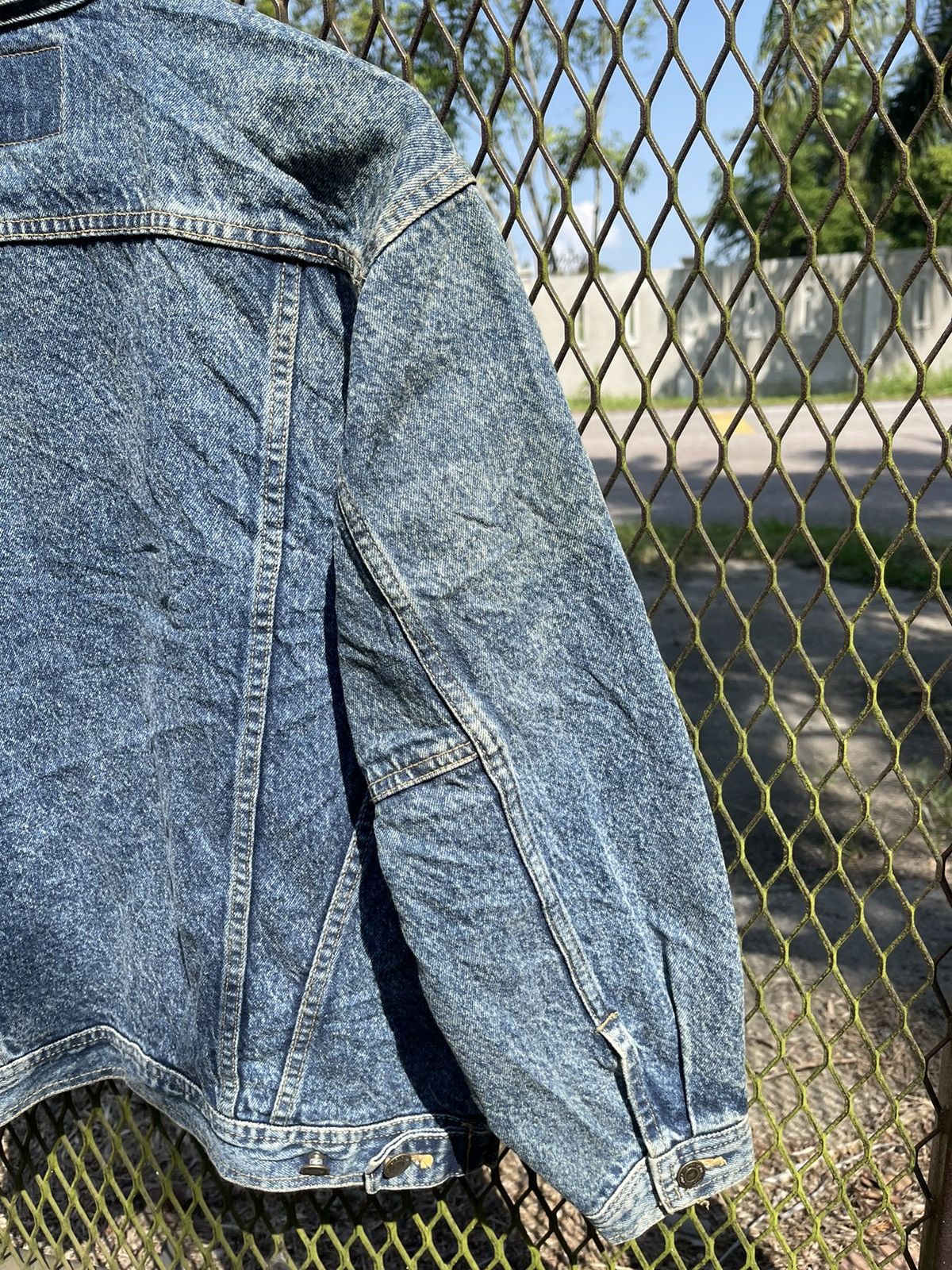 Japanese Brand Vintage Tom Cat Distressed Denim Jacket 90s JapaneseWorkwear Size US M / EU 48-50 / 2 - 10 Thumbnail