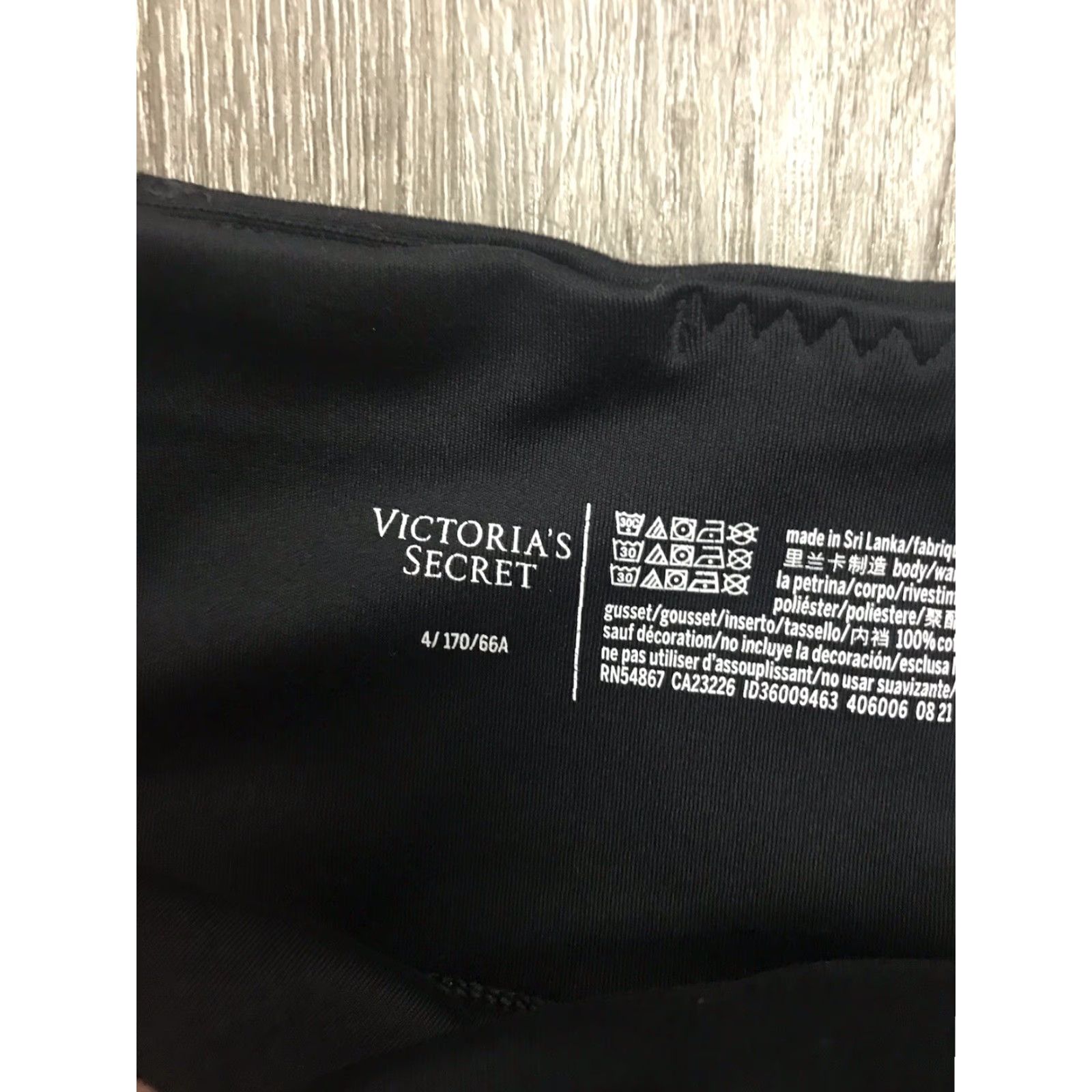 Victoria's Secret Victoria's Secret Leggings Women's Size 4 Black Ankle Pockets Stretch Solid Logo Activewear Slim Size 27" / US 4 / IT 40 - 2 Thumbnail