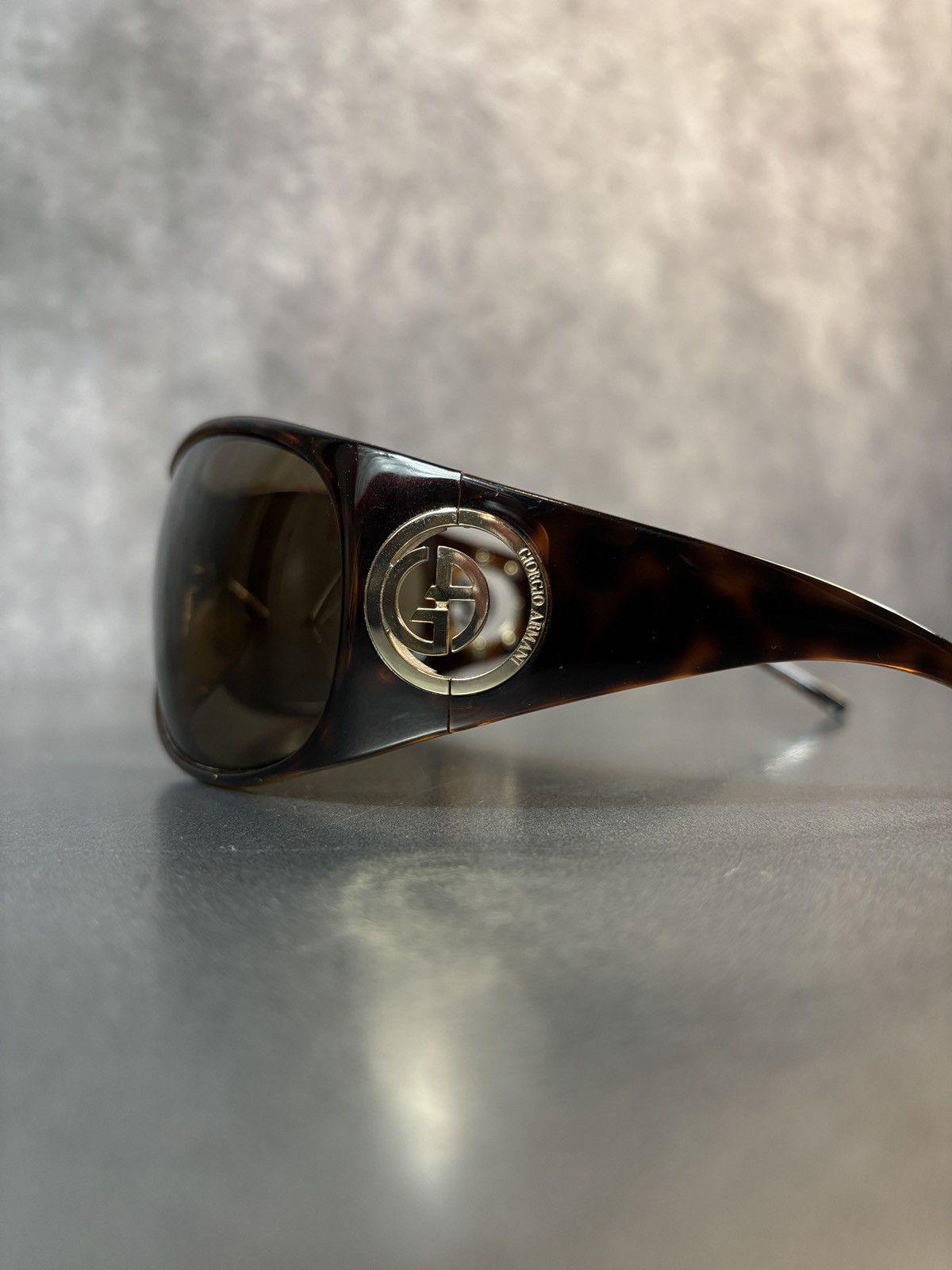 Giorgio Armani × Vintage 2000s Giorgio Armani Sunglasses GA 340/S Oversized Wrap Y2K Size ONE SIZE - 10 Thumbnail